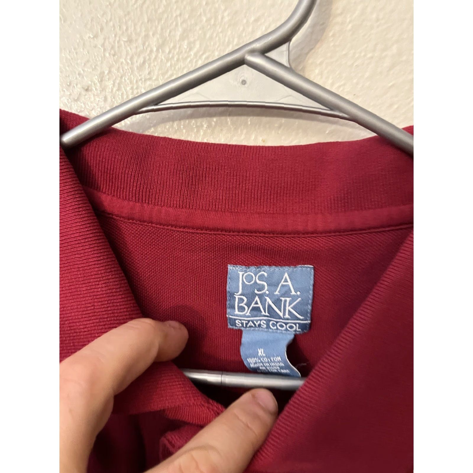 Jos. A. Bank Jos. A. Bank Traveler Polo Shirt Stays Cool Fit 100% Cotton Men’s XL Red Size US XL / EU 56 / 4 - 3 Thumbnail