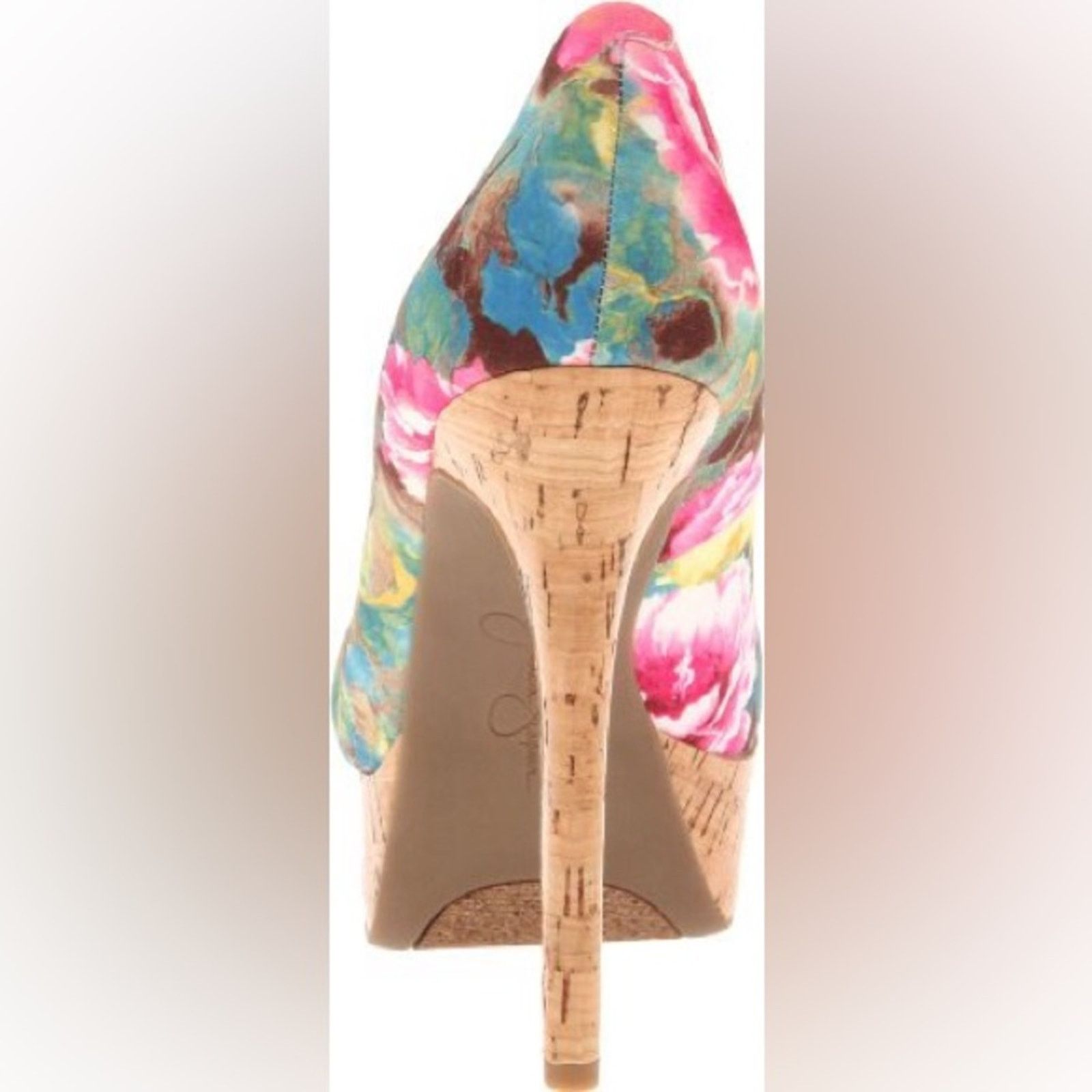 Jessica Simpson JESSICA SIMPSON Bright Floral Platform Heels (Size 6.5) Size US 6.5 / IT 36.5 - 14 Thumbnail