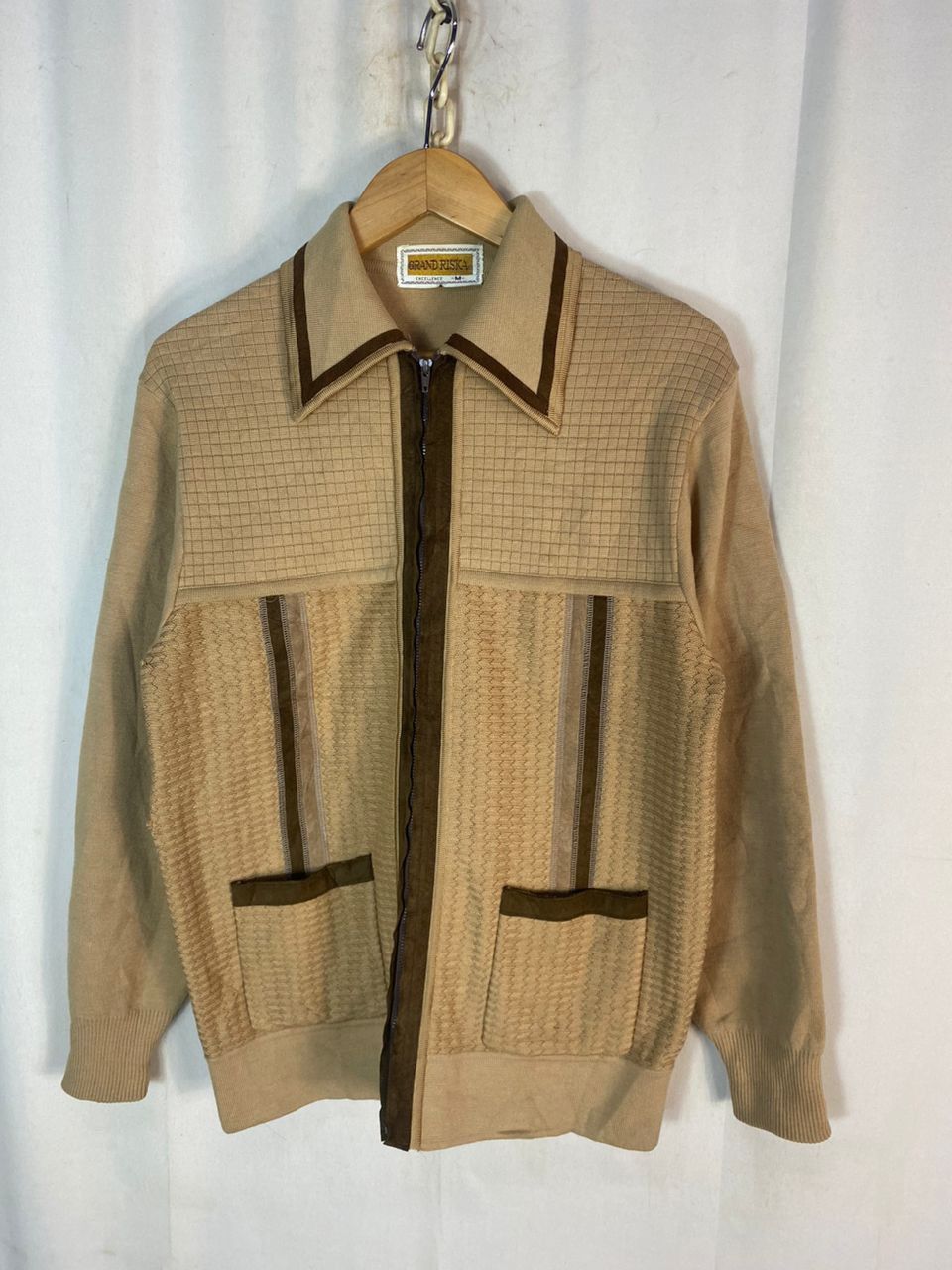 Japanese Brand × Vintage Vintage grand riska zipper sweater Size US M / EU 48-50 / 2 - 1 Thumbnail