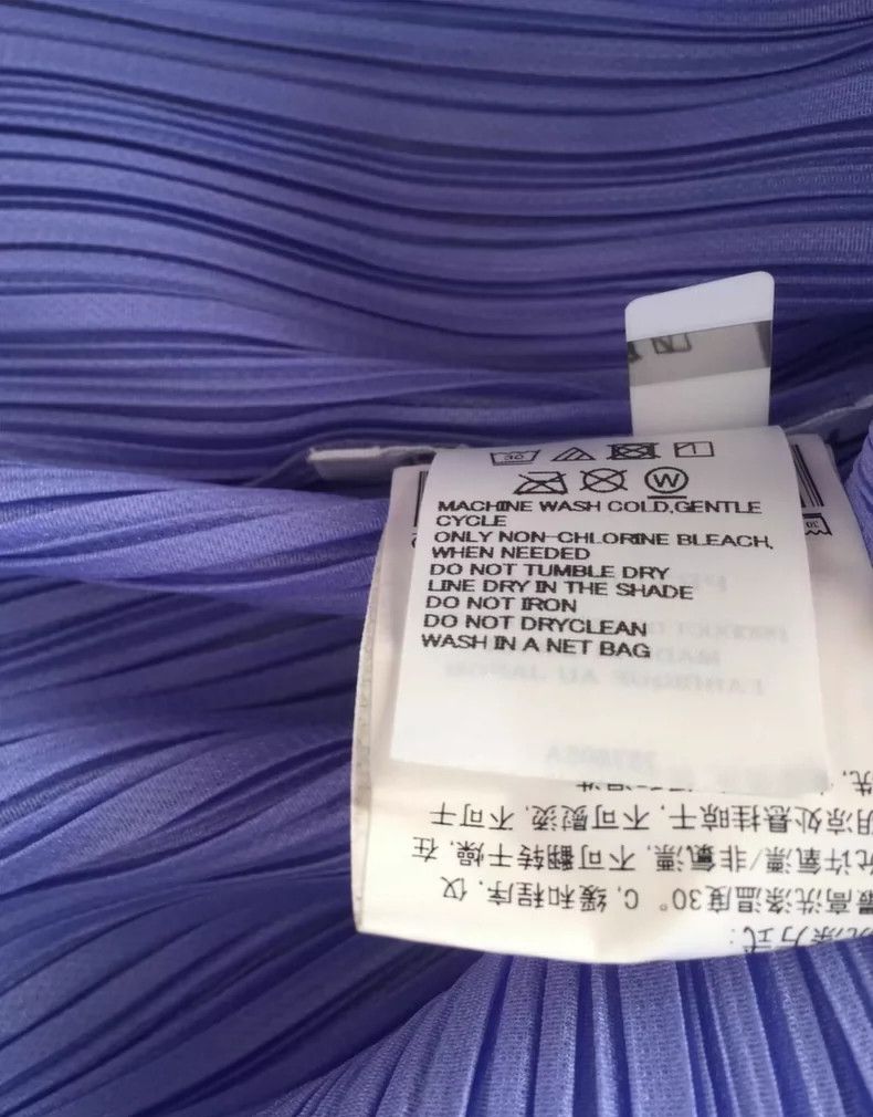 Issey Miyake issey miyake size:3 Blue pleated short sleeves Size XXS / US 00 / IT 34 - 4 Thumbnail