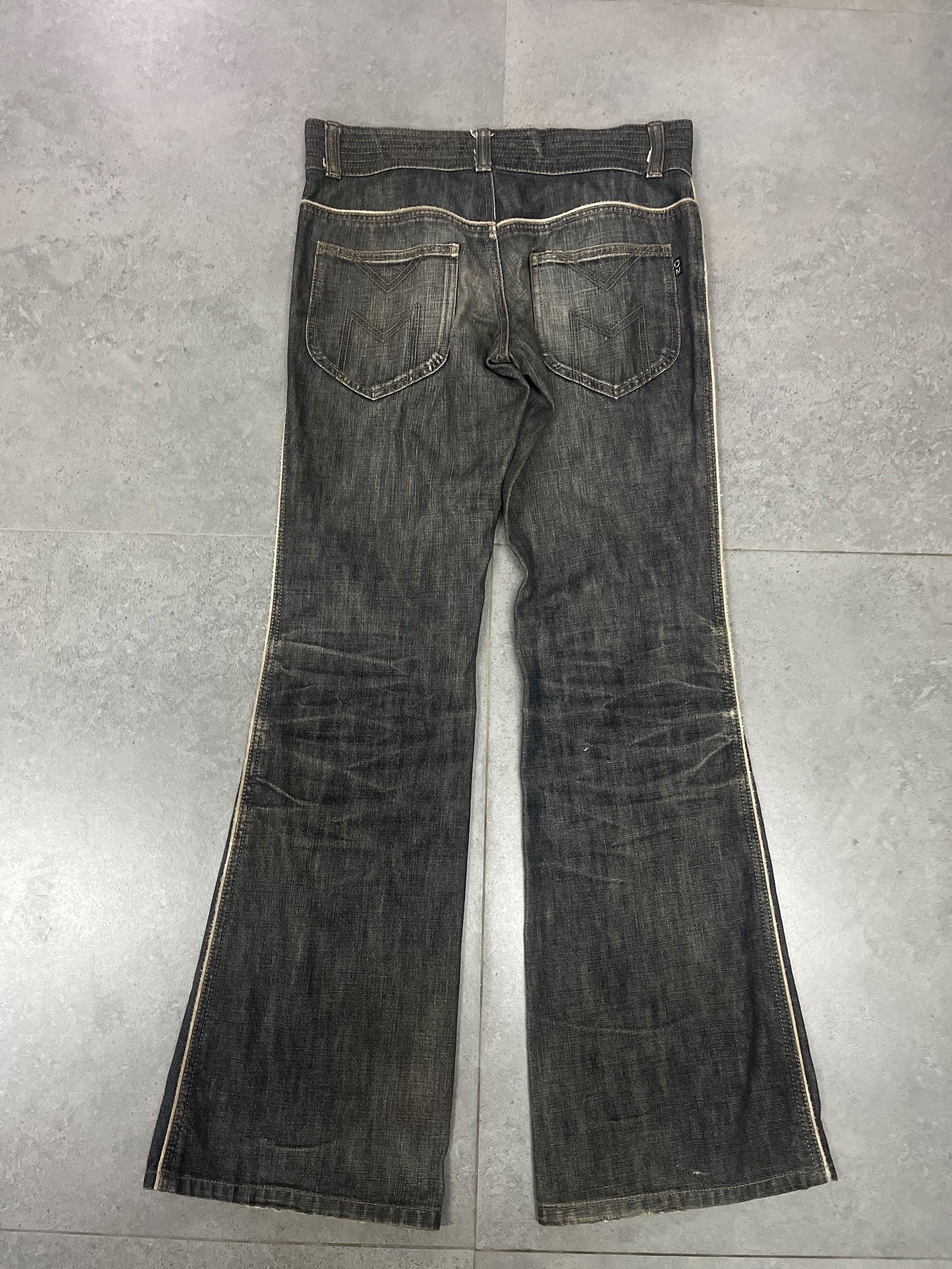 Morgan Homme Morgan Japan Flare Jeans Boot Cut Washed Size US 31 - 4 Thumbnail