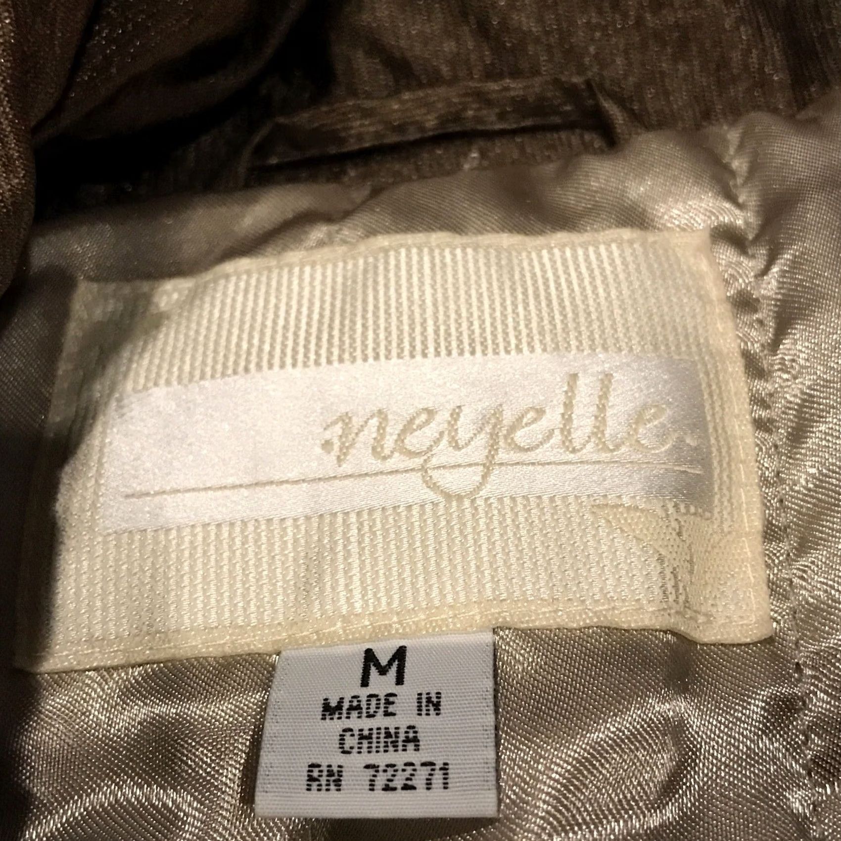 Vintage NEYELLE Jacket Womens M IRRIDESCENT BROWN IRIDESCENT WINTER COAT Full Zip Size M / US 6-8 / IT 42-44 - 2 Thumbnail
