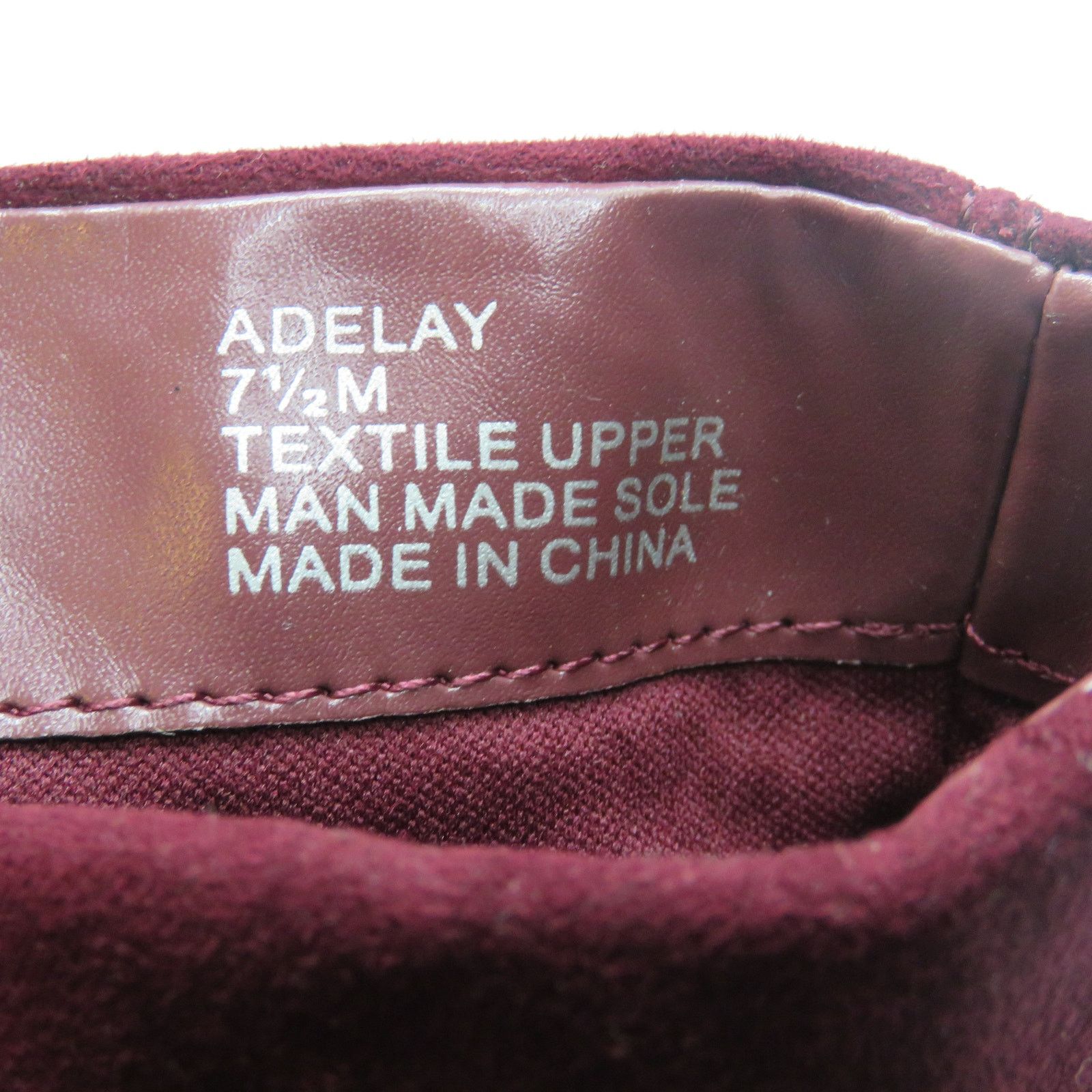 Other Style & Co. Adelay Faux Suede Mid-Calf Booties Maroon 7.5 Size US 7.5 / IT 37.5 - 6 Thumbnail