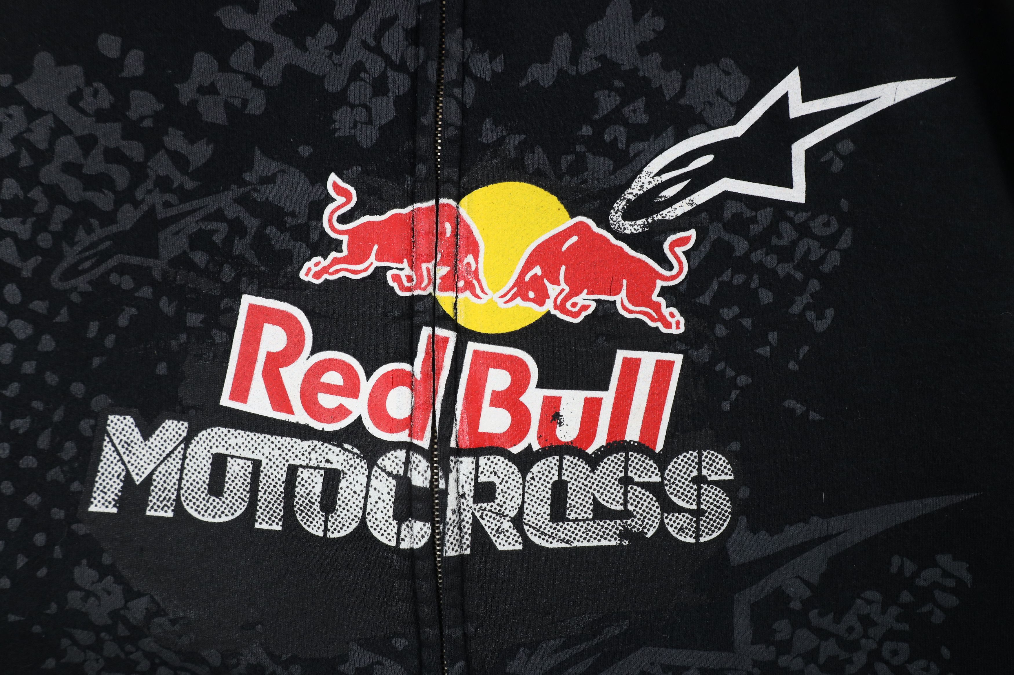 Alpinestars × Vintage Vintage Alpinestars Out Red Bull Motocross Racing Hoodie Size US L / EU 52-54 / 3 - 6 Thumbnail