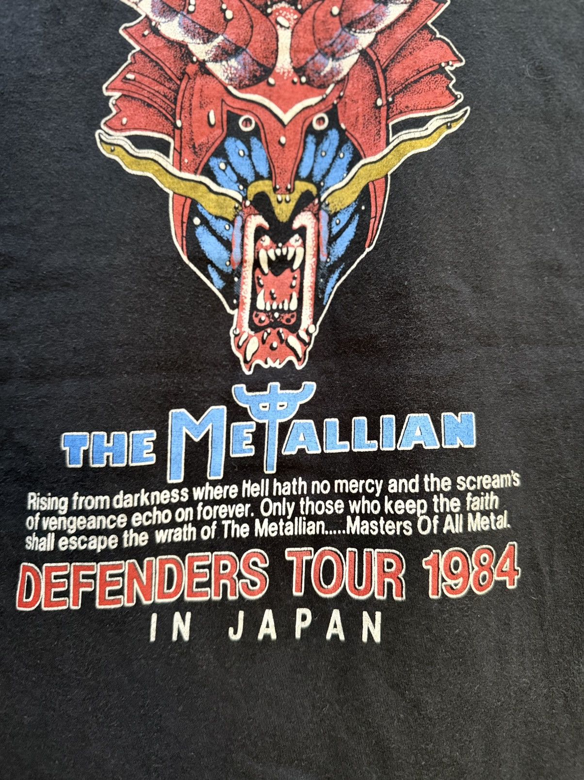 Band Tees Vintage 80s Judas Priest The Metallian Tour Japan Faded Tee Size US M / EU 48-50 / 2 - 7 Thumbnail