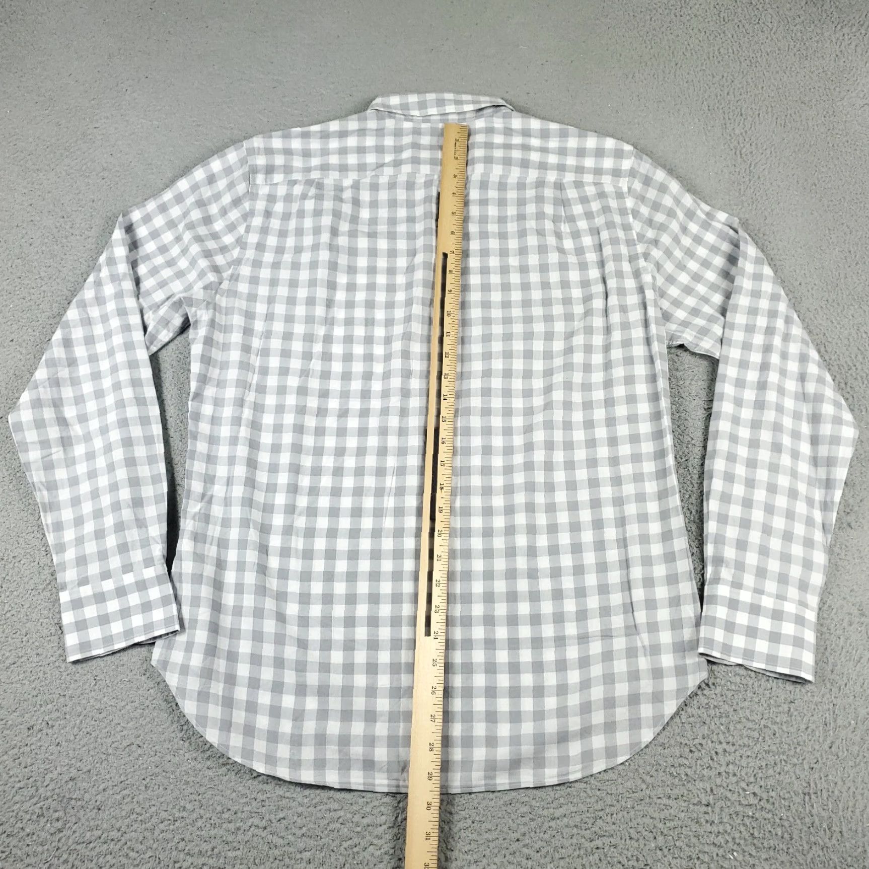 Bonobos Bonobos Men's Casual Button-Up Shirt Gray Check Long Sleeve Medium Size US M / EU 48-50 / 2 - 3 Thumbnail