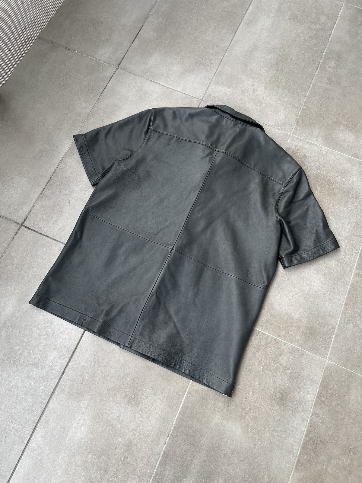 Han Kjobenhavn !DS! FW22 Han Kjobenhavn Black Leather Summer Shirt Size US M / EU 48-50 / 2 - 18 Thumbnail
