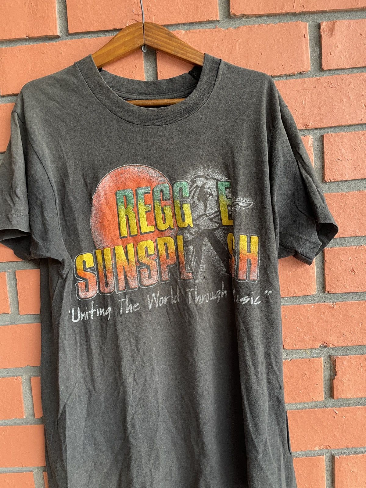 Band Tees Vintage Reggae Sunsplash World Peace 1991 Bob Marley faded Size US L / EU 52-54 / 3 - 2 Thumbnail