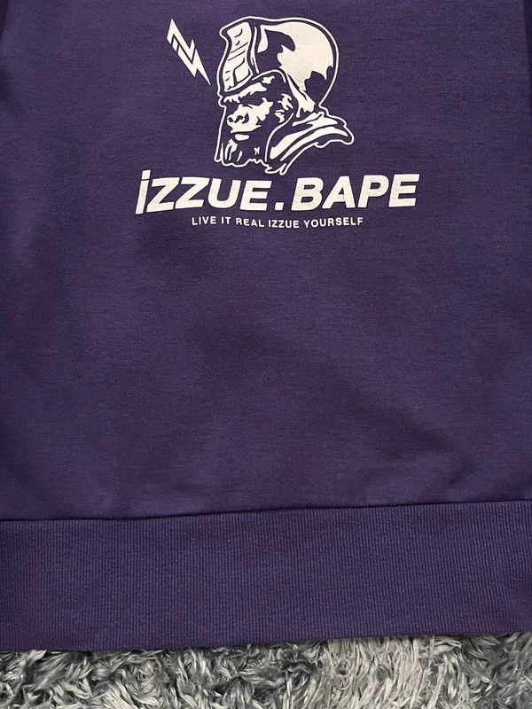 Bape Ursus BAPE x izzue 2019 Purple Sweatshirt Size US M / EU 48-50 / 2 - 3 Thumbnail