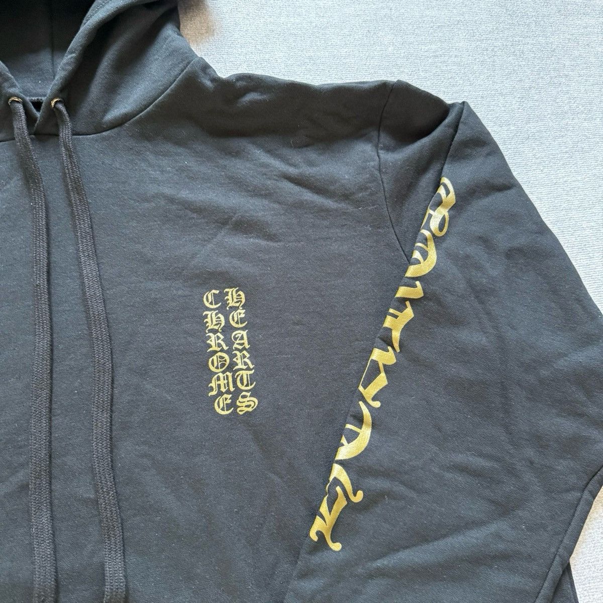 Chrome Hearts Chrome Hearts Black& Gold Glitter Script Hoodie Size US S / EU 44-46 / 1 - 2 Thumbnail