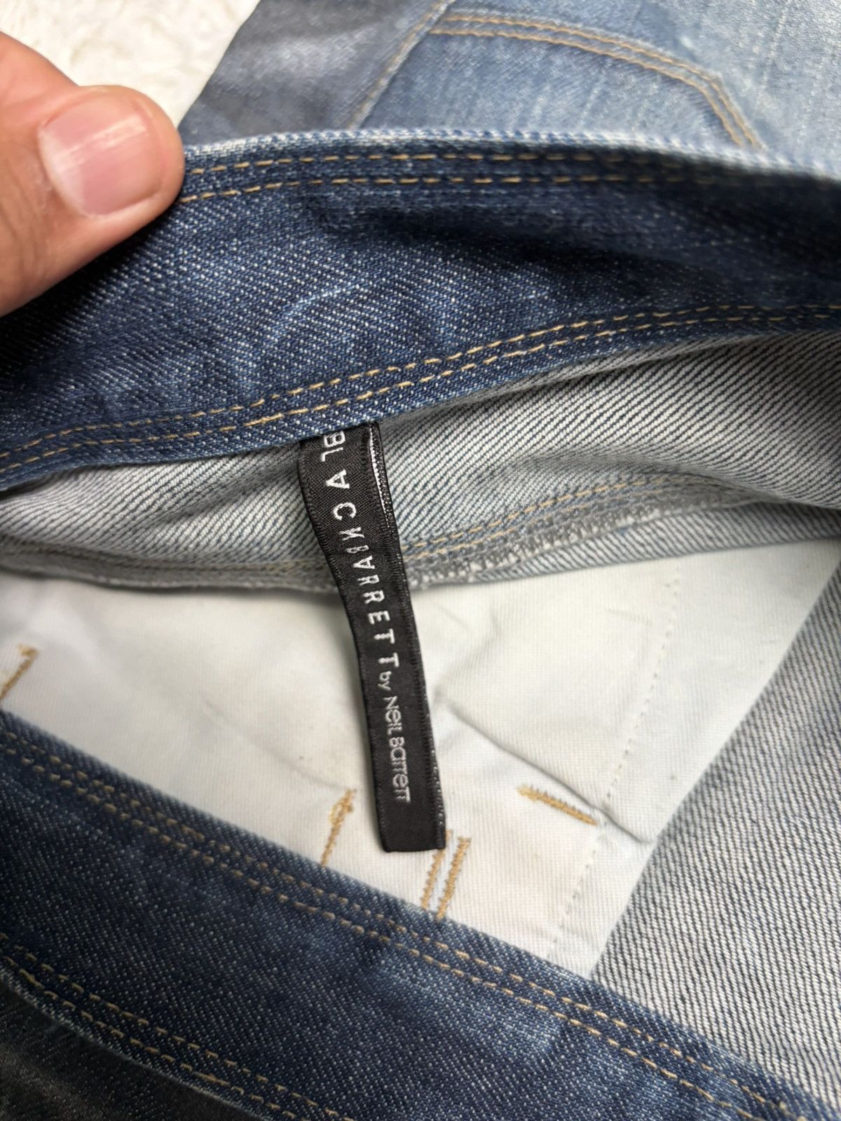 Japanese Brand Rare Neil Barrett luster whisker denim Size US 34 / EU 50 - 4 Thumbnail