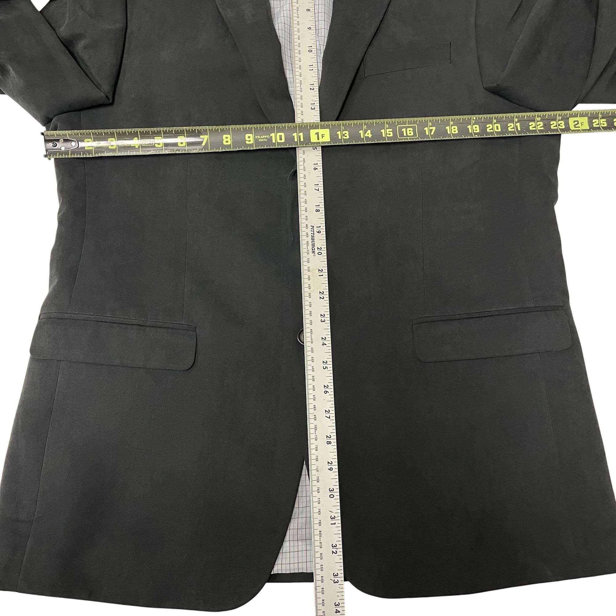 Ralph Lauren Ralph Lauren CHARCOAL Gray Sport Coat MICROFIBER Jacket Size 44L - 5 Thumbnail