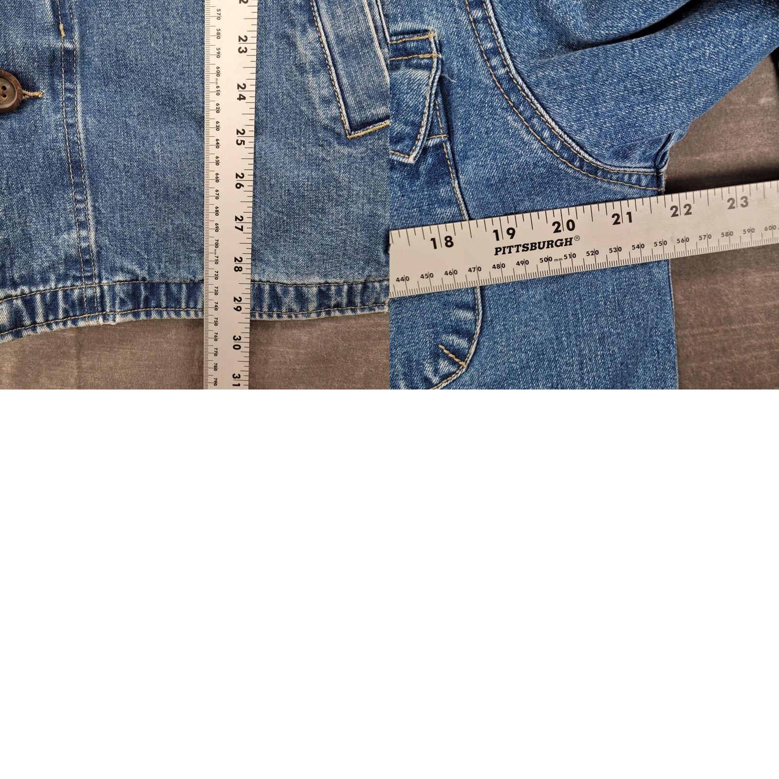 Gap VINTAGE Gap Blue Jeans Denim Barn Jacket Coat Size 28" / US 6 / IT 42 - 8 Thumbnail