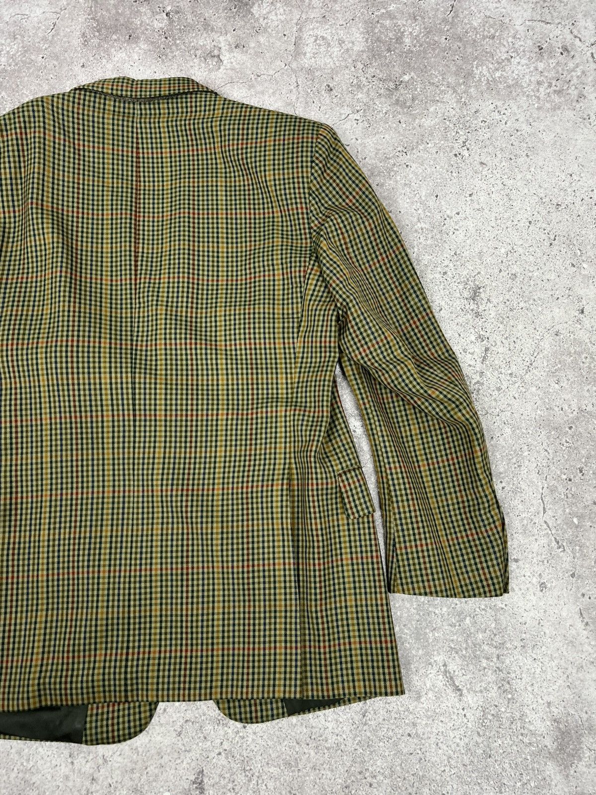 Burberry Vintage Burberrys Wool Blazer Jacket Lining Monogram Size 50R - 19 Thumbnail