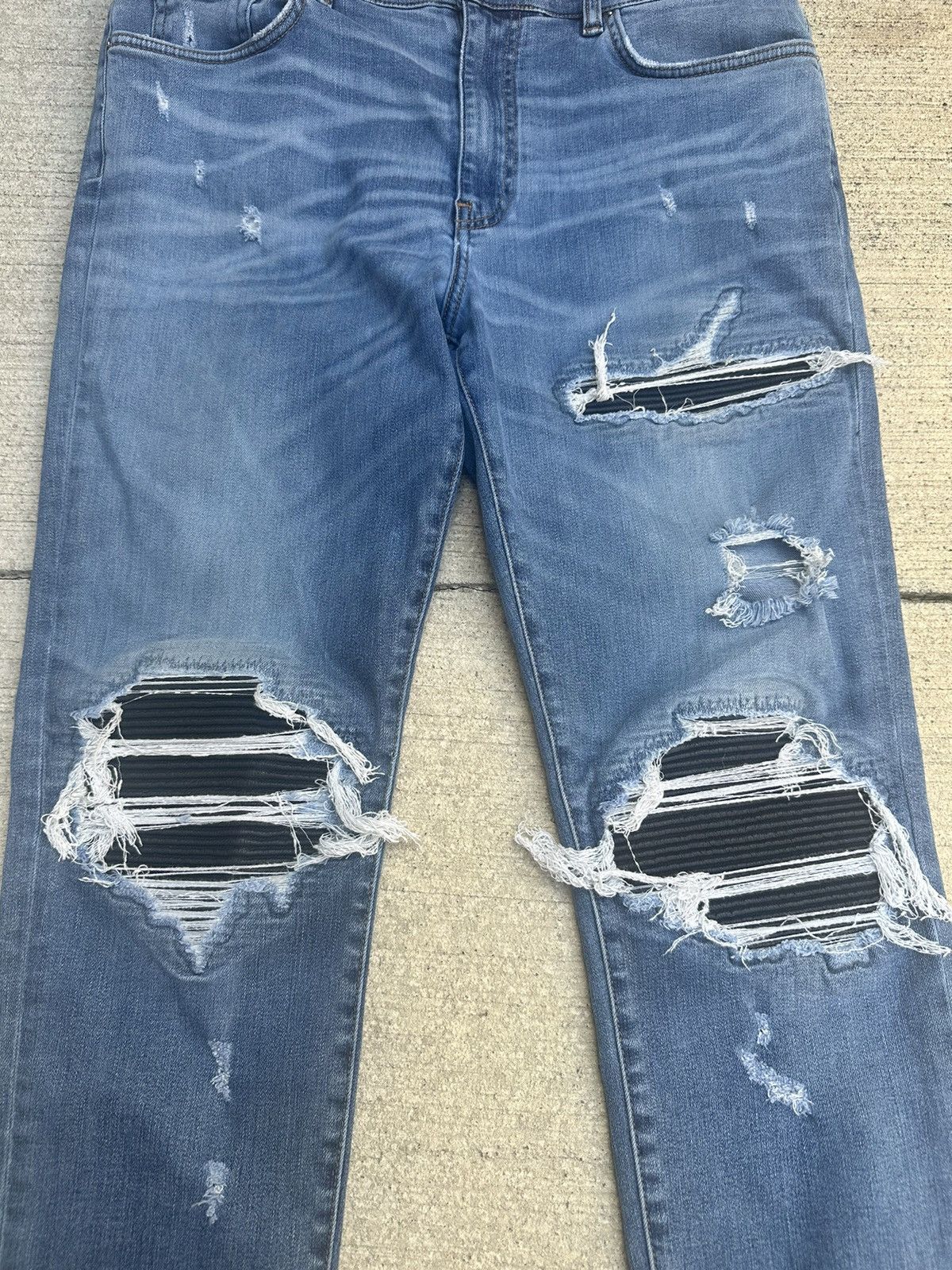 $385 NWT RtA BRYANY SINNERS LT BLUE MID RISE SKINNY JEANS 38
