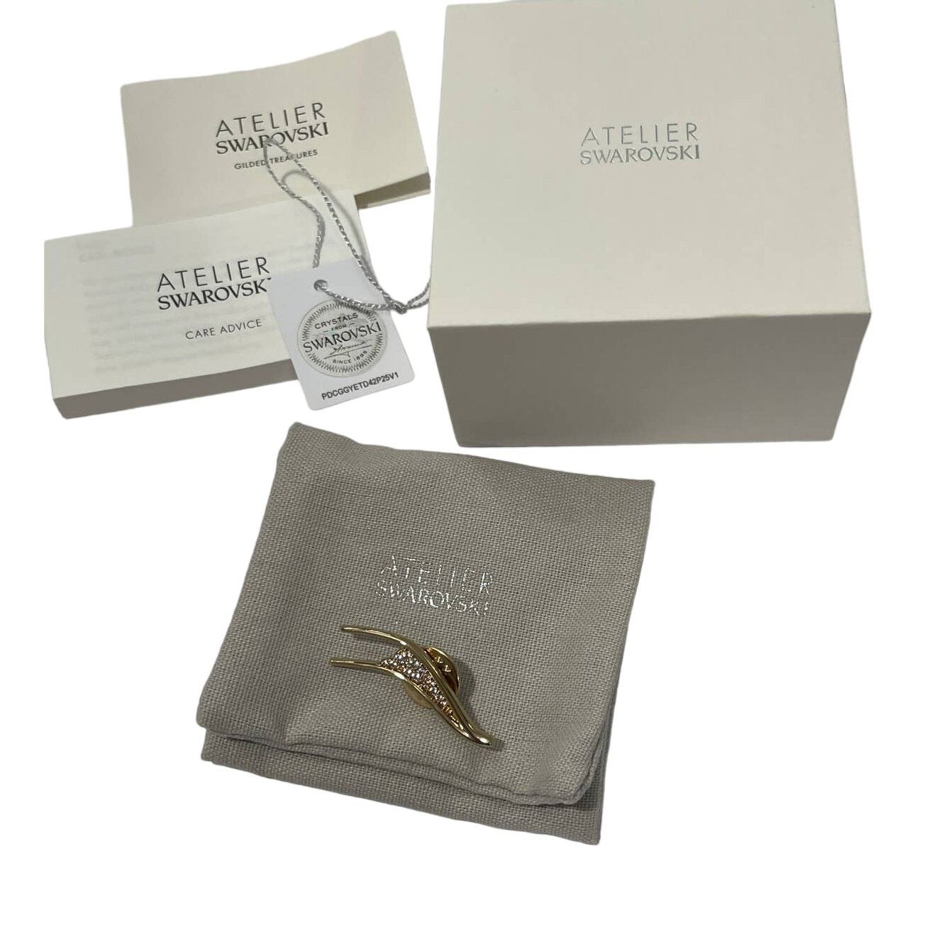Swarovski Atelier Swarovski gilded treasure statement brooch New Size ONE SIZE - 2 Thumbnail