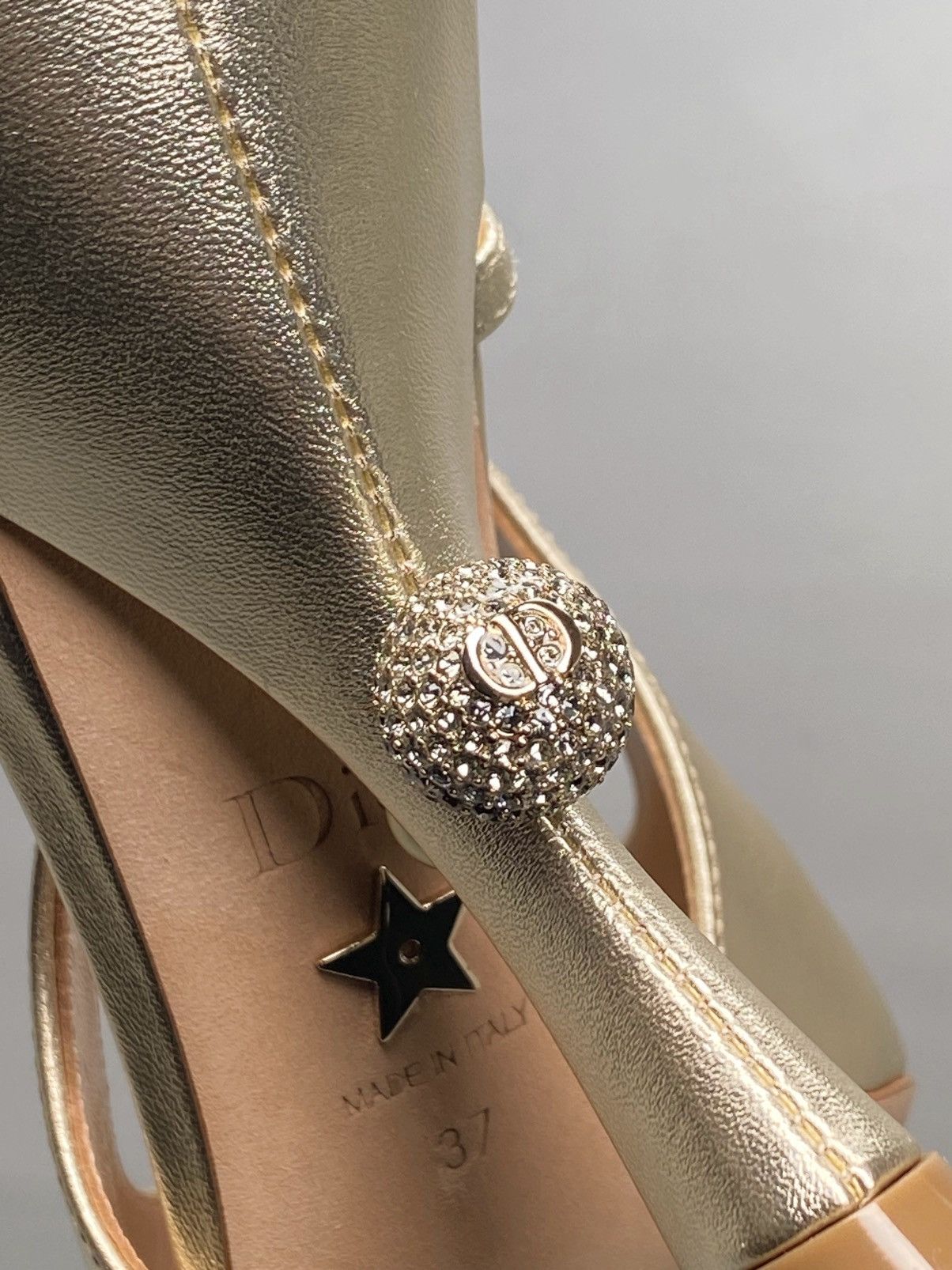 Dior Dior Tribales Metallic Leather Slingback Pump size 37 Size US 7 / IT 37 - 13 Thumbnail
