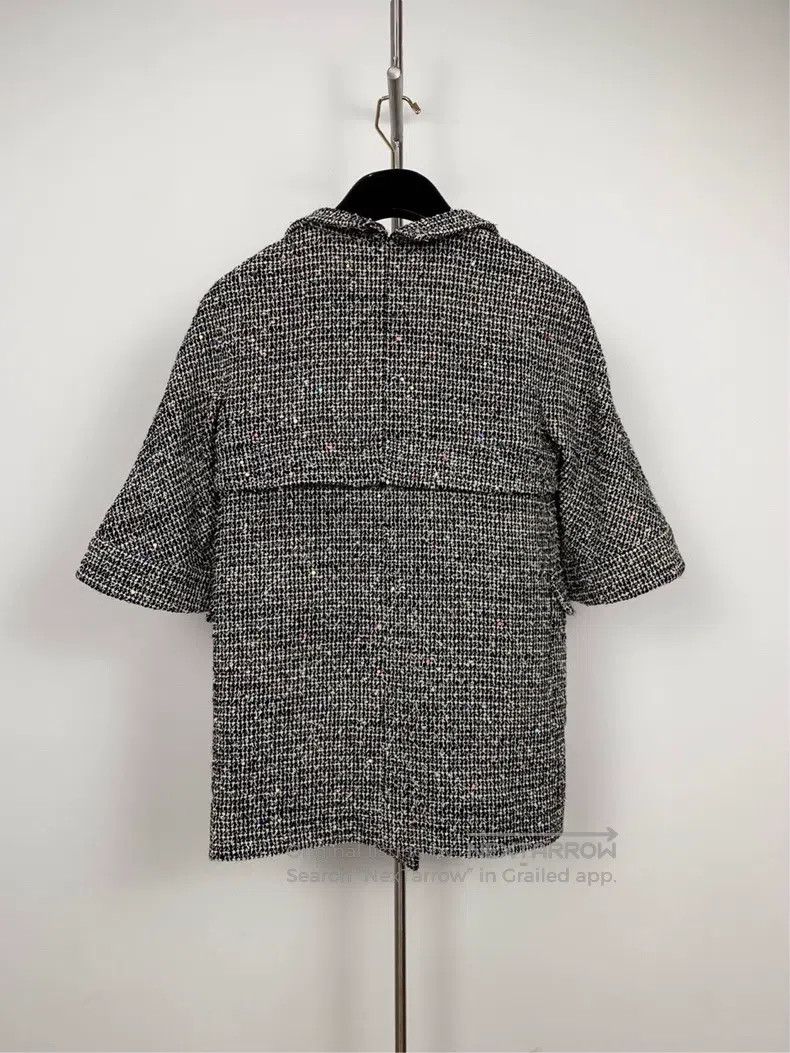 Chanel Chanel Gray wool blended small fragrant knitted shawl jack Size XS / US 0-2 / IT 36-38 - 2 Thumbnail