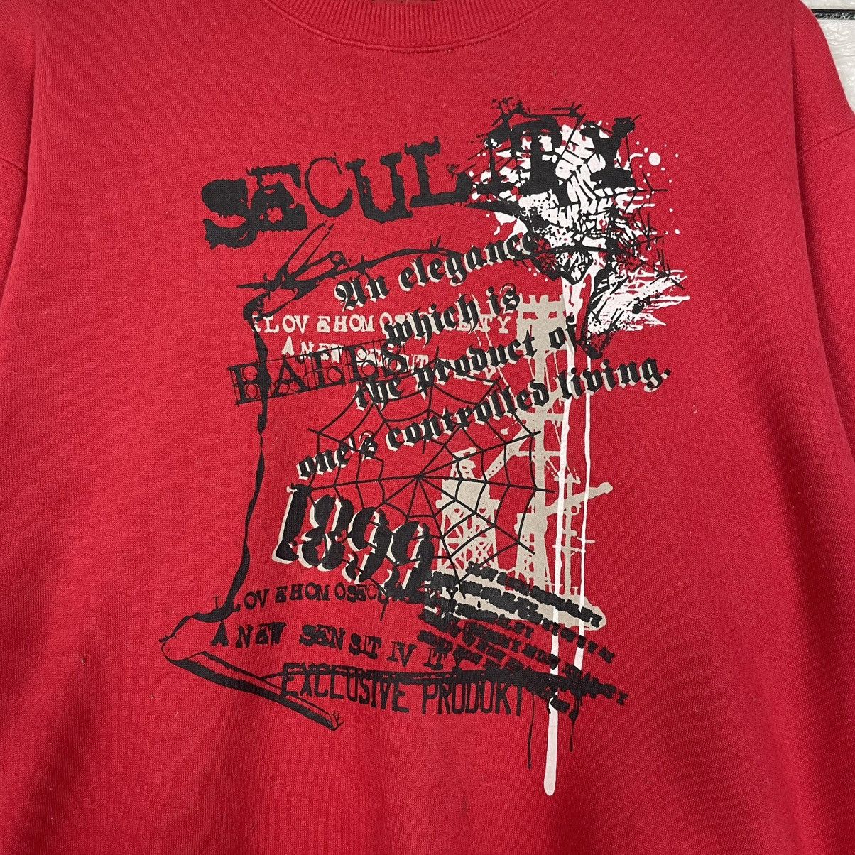 Japanese Brand Seculity Big Print Red Sweatshirt Size US M / EU 48-50 / 2 - 10 Thumbnail
