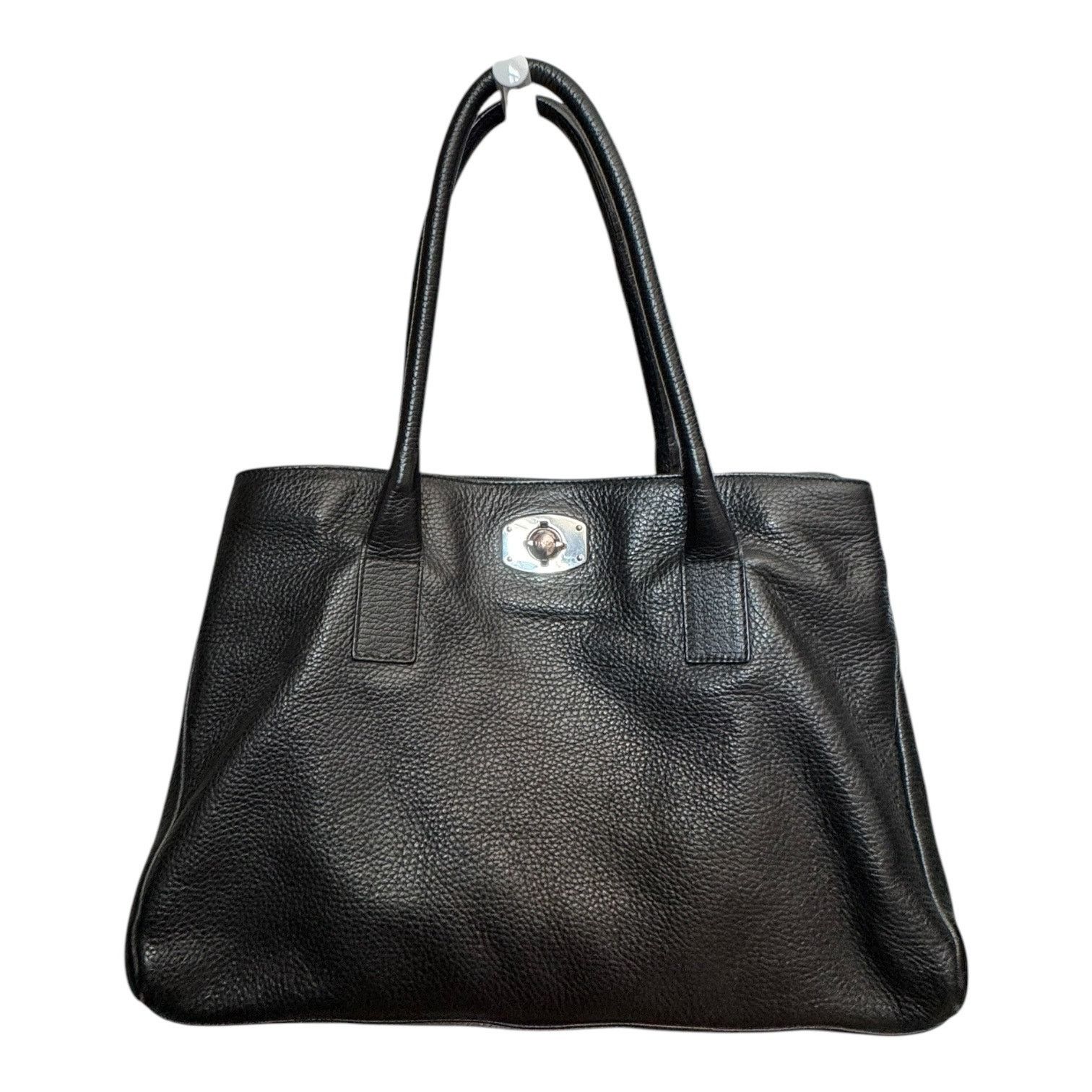 Furla Black Pebbled Leather Tote Shoulder Bag, Women's