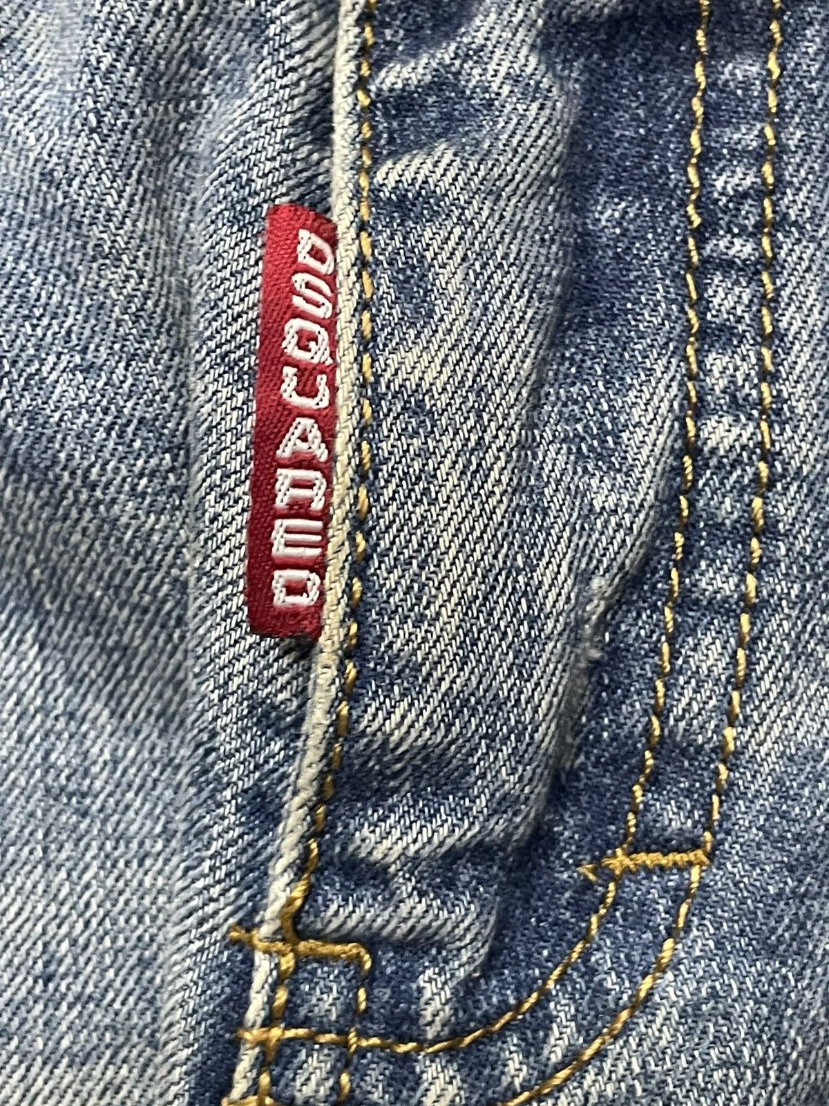 Dsquared2 × Vintage Designer Dsquared2 Canada Small Logo Denim Wih Leather Belt Size US 31 - 7 Thumbnail