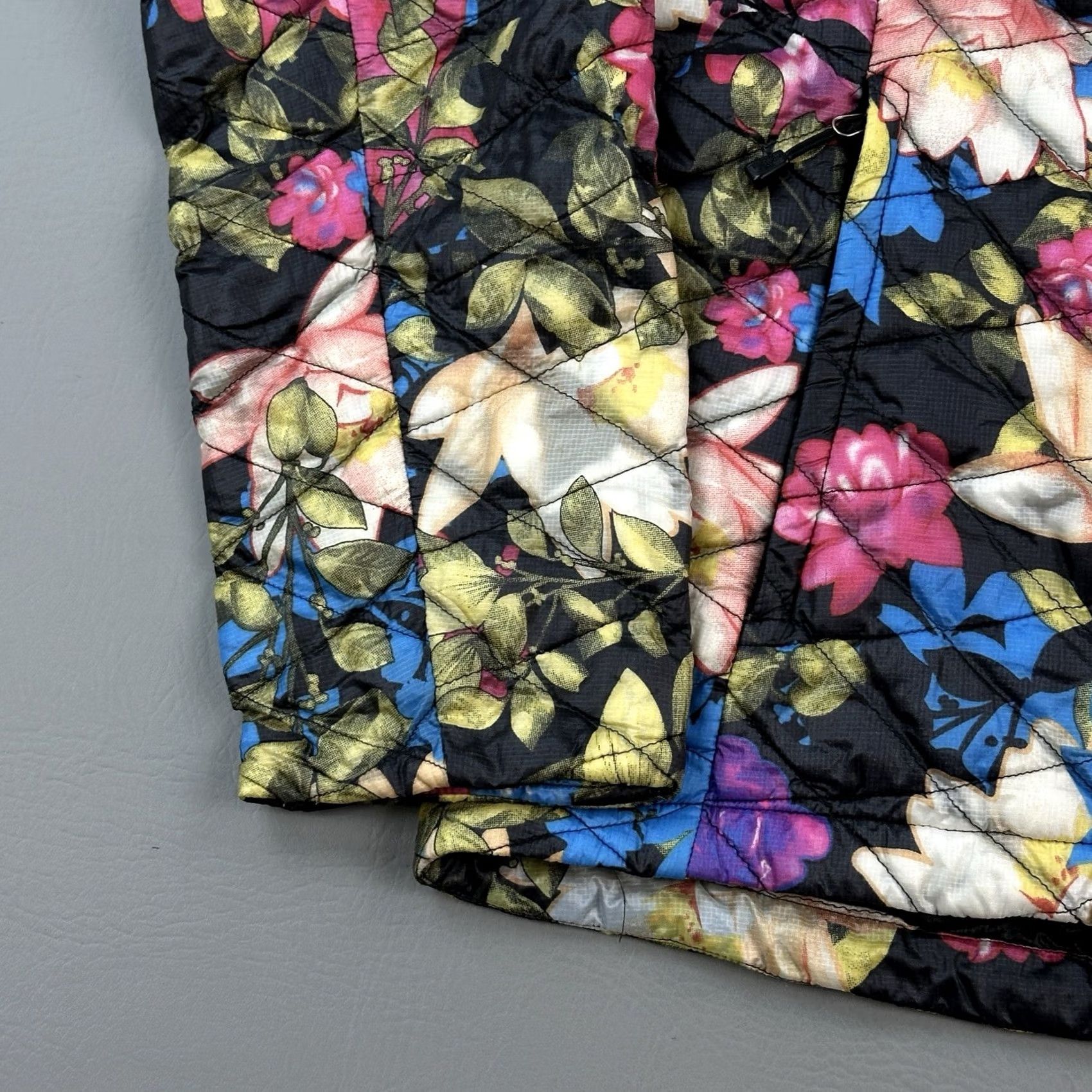 The North Face The North Face ThermoBall Jacket Women's Medium Black Floral Full Zip Packable Size L / US 10 / IT 46 - 2 Thumbnail