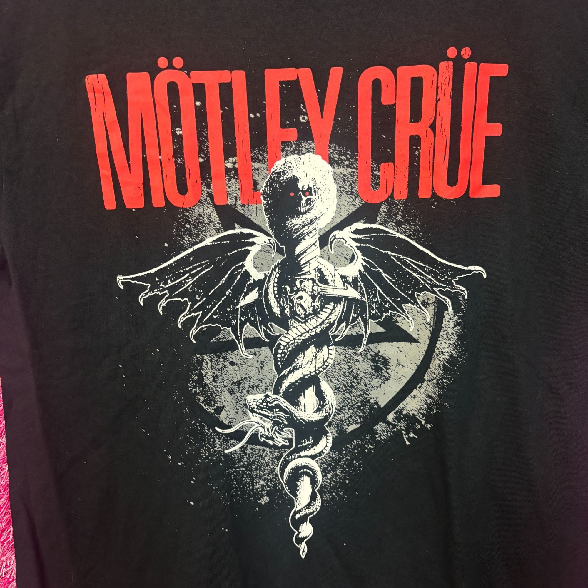Band Tees Motley Crue Dr Feel Good Album Cover Art Heavy Metal Tee M Size US M / EU 48-50 / 2 - 2 Thumbnail