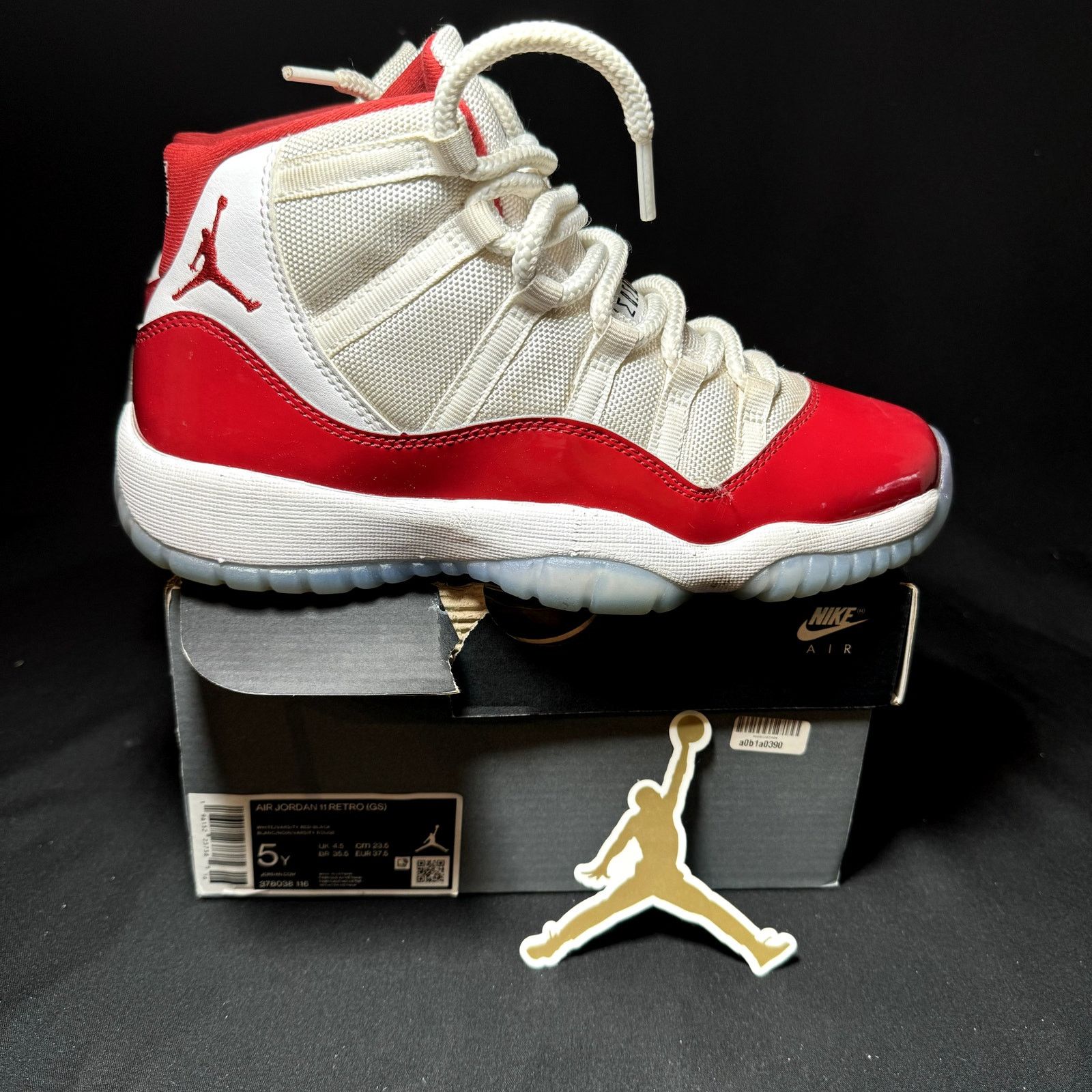 Jordan Brand × Nike Size 5 - Nike Air Jordan 11 Retro GS Cherry 2022 Men's Shoes Size US 5 / EU 37 - 1 Thumbnail