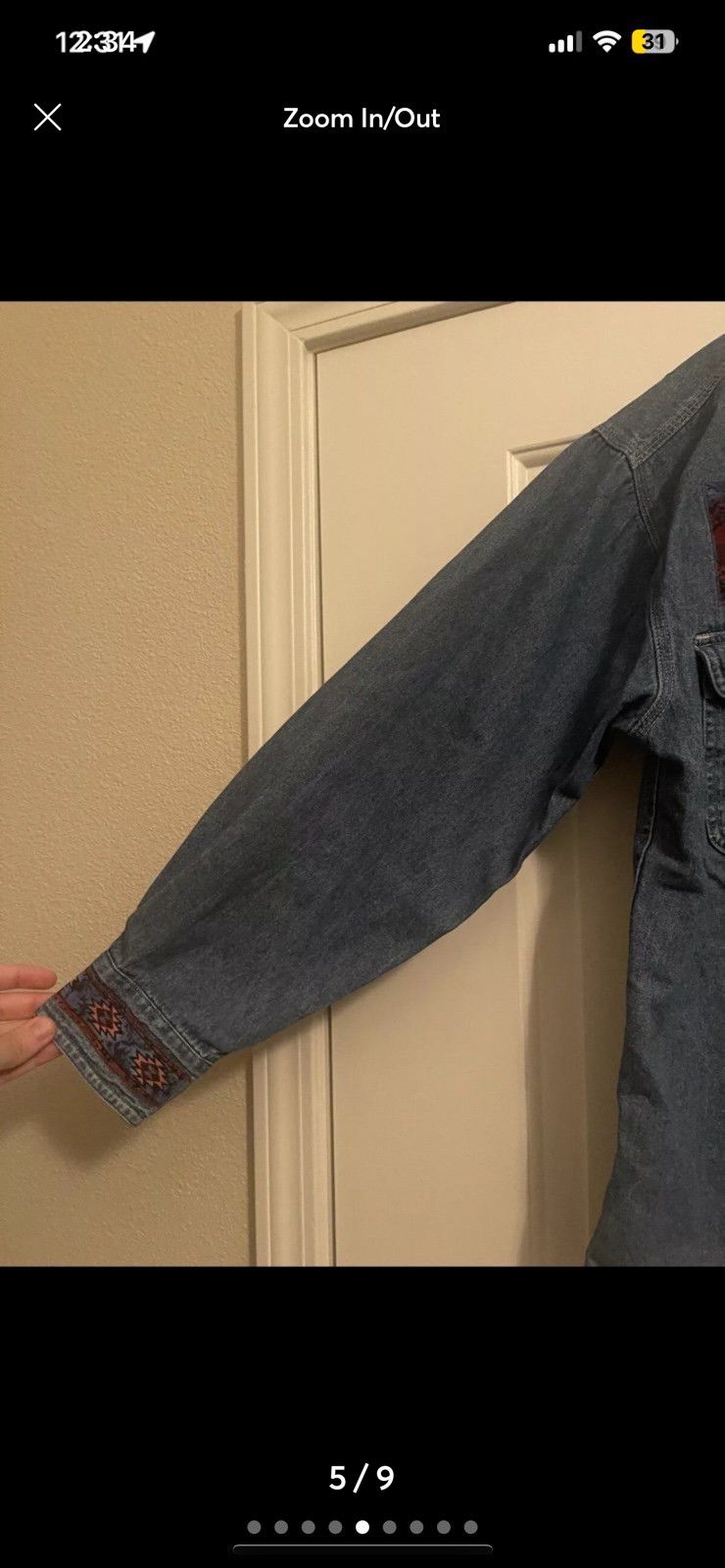 Dickies × Vintage Vintage Women’s M Dickies Embroidered Denim Jean Jacket Size M / US 6-8 / IT 42-44 - 5 Thumbnail