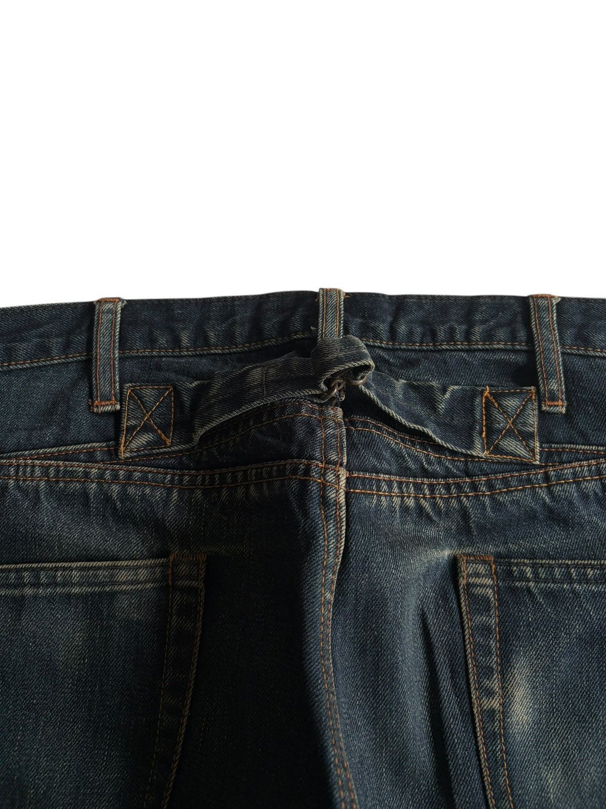 R.Newbold R.NEWBOLD SELVEDGE BUCKLE BACK JAPANESE DISTRESSED DENIM Size US 32 / EU 48 - 15 Thumbnail