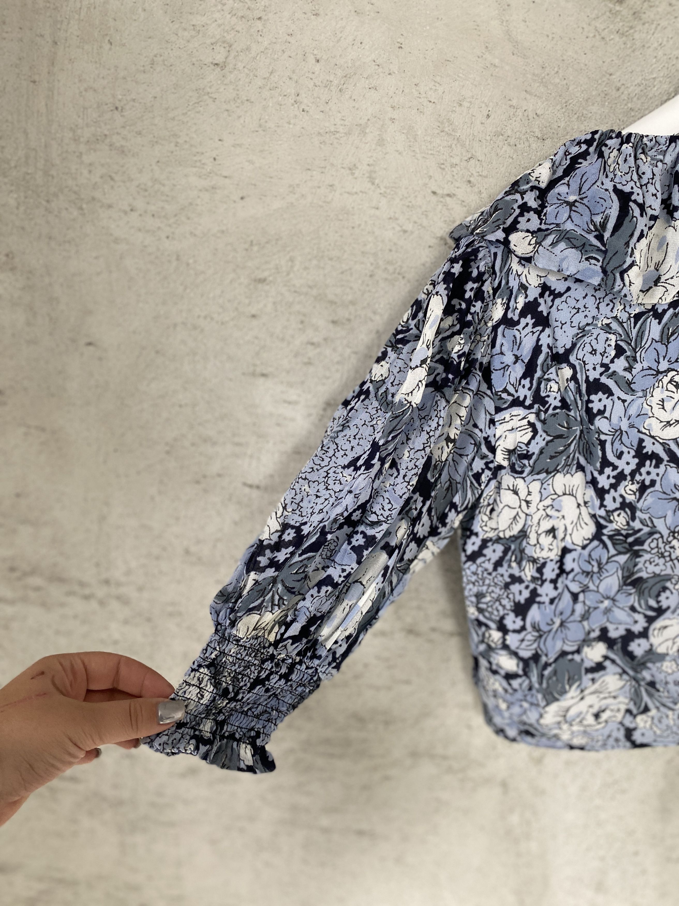 Ganni Ganni crop shirt floral viscose blouse Size XS / US 0-2 / IT 36-38 - 8 Thumbnail