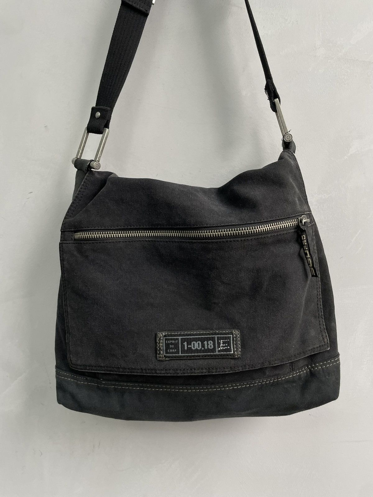 Esprit Vintage Diesel style y2k canvas messenger bag y2k Size ONE SIZE - 6 Thumbnail