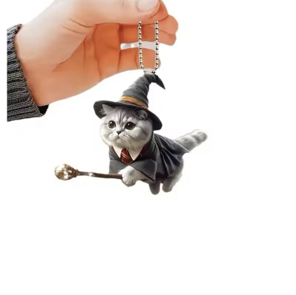 Designer Keychain flat magic cat Size ONE SIZE - 5 Thumbnail