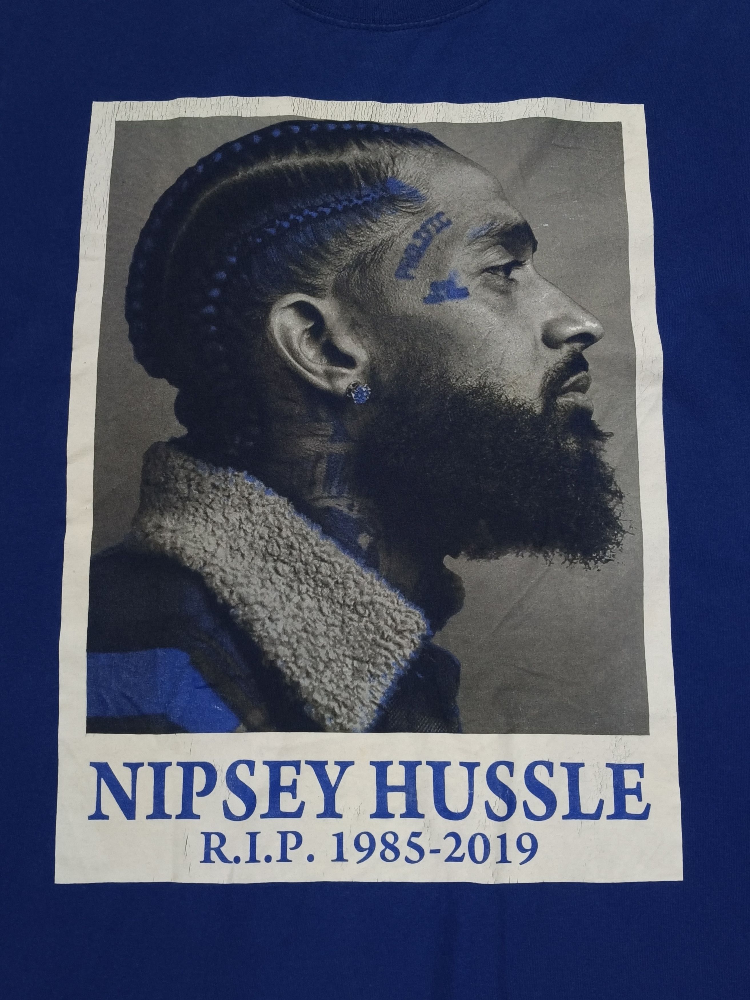 Other Shaka Wear RIP Nipsey Hussle 1985-2019 blue t-shirt Size US L / EU 52-54 / 3 - 1 Thumbnail