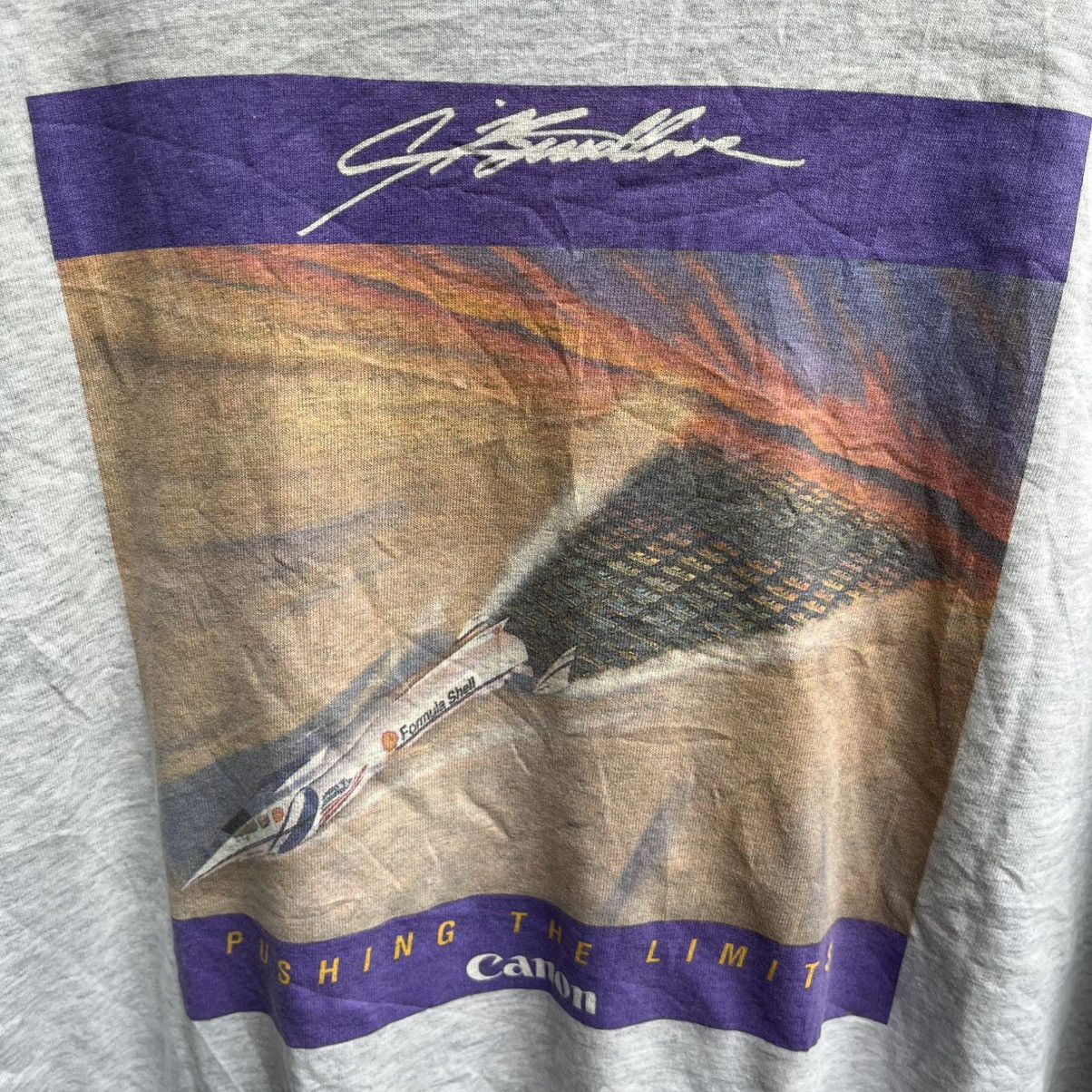 Vintage Vintage 90s CANON promo tee photograph printing Size US XL / EU 56 / 4 - 4 Thumbnail