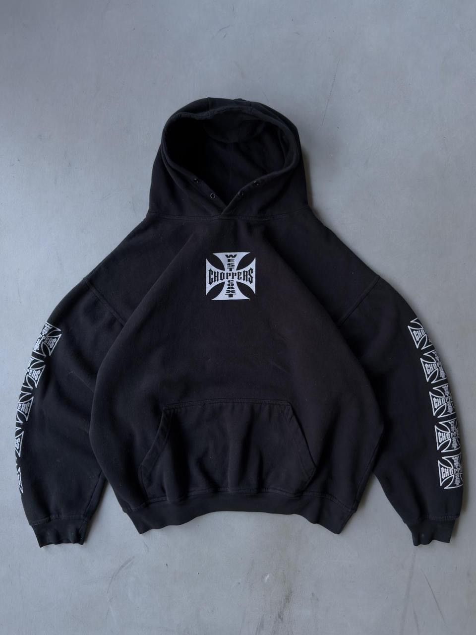West Coast Choppers Vintage Y2K West Coast Choppers Black Hoodie Jesse James Size US XL / EU 56 / 4 - 1 Thumbnail