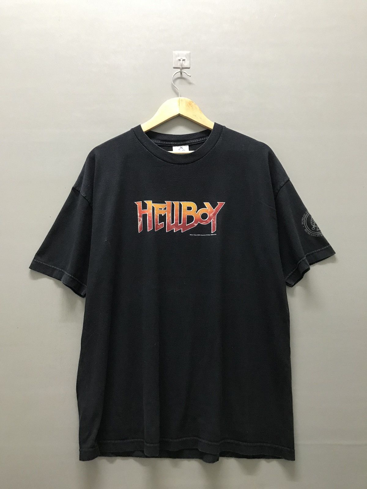 image of 2004 Hellboy Movie Tee in Black, Men's (Size XL)