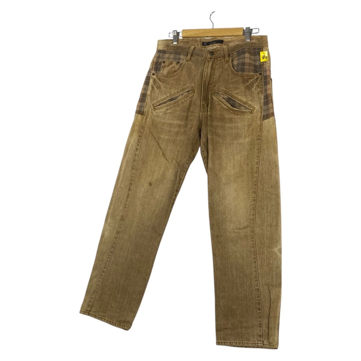 Designer × Vintage Vintage Distressed Denim × Japanese Brand The East Twenty Size US 33 - 2 Thumbnail