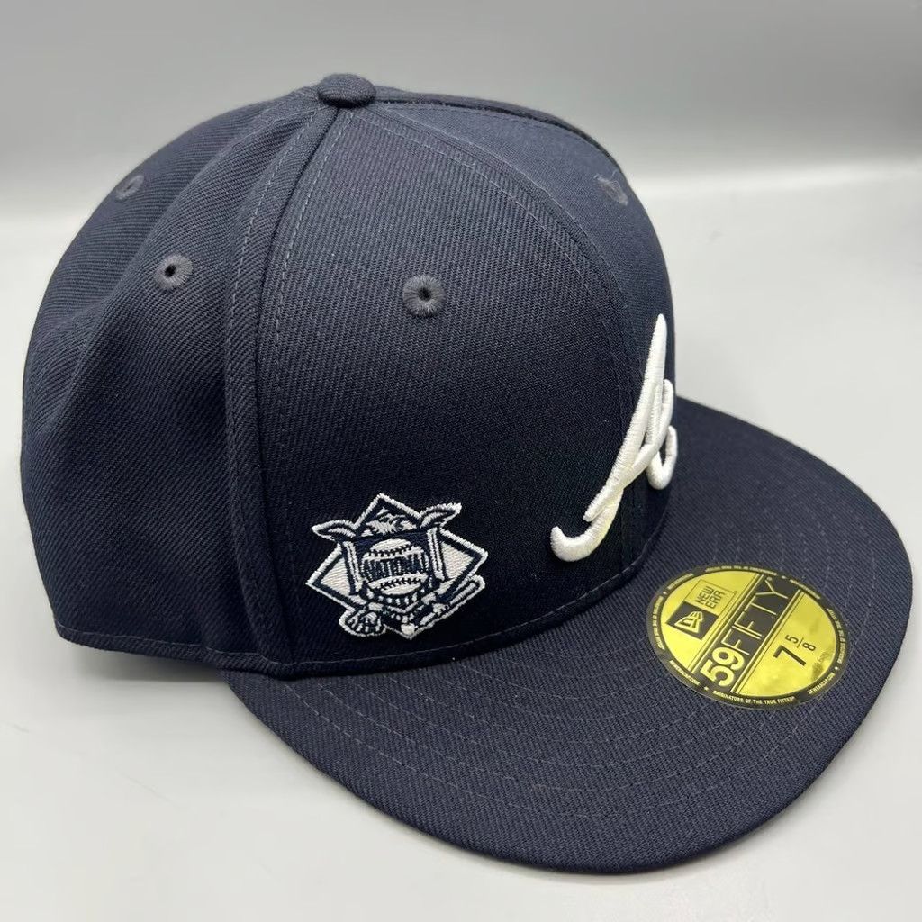 New Era Atlanta Braves Hat Men 7 5/8 Identity 59Fifty New Era Fitted Size ONE SIZE - 4 Thumbnail