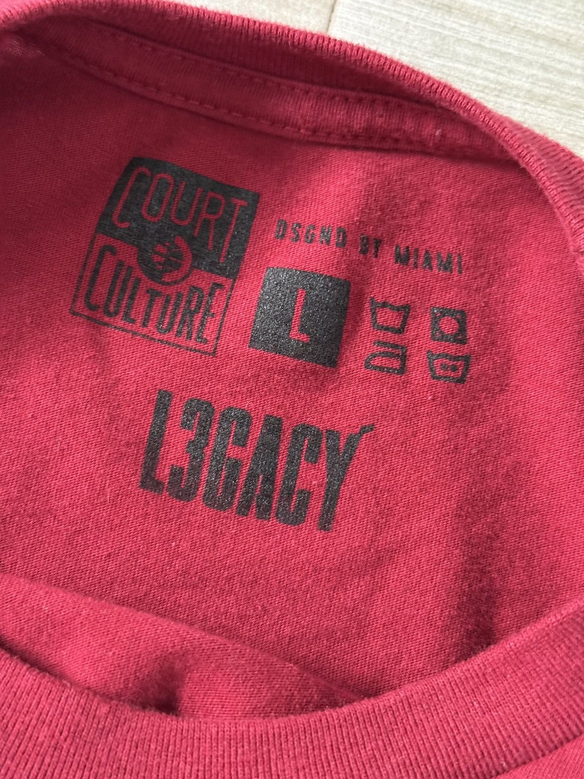 Other Court Culture Miami Heat Dwyane Wade Wad3 Red Tee Sz Large Size US L / EU 52-54 / 3 - 3 Thumbnail