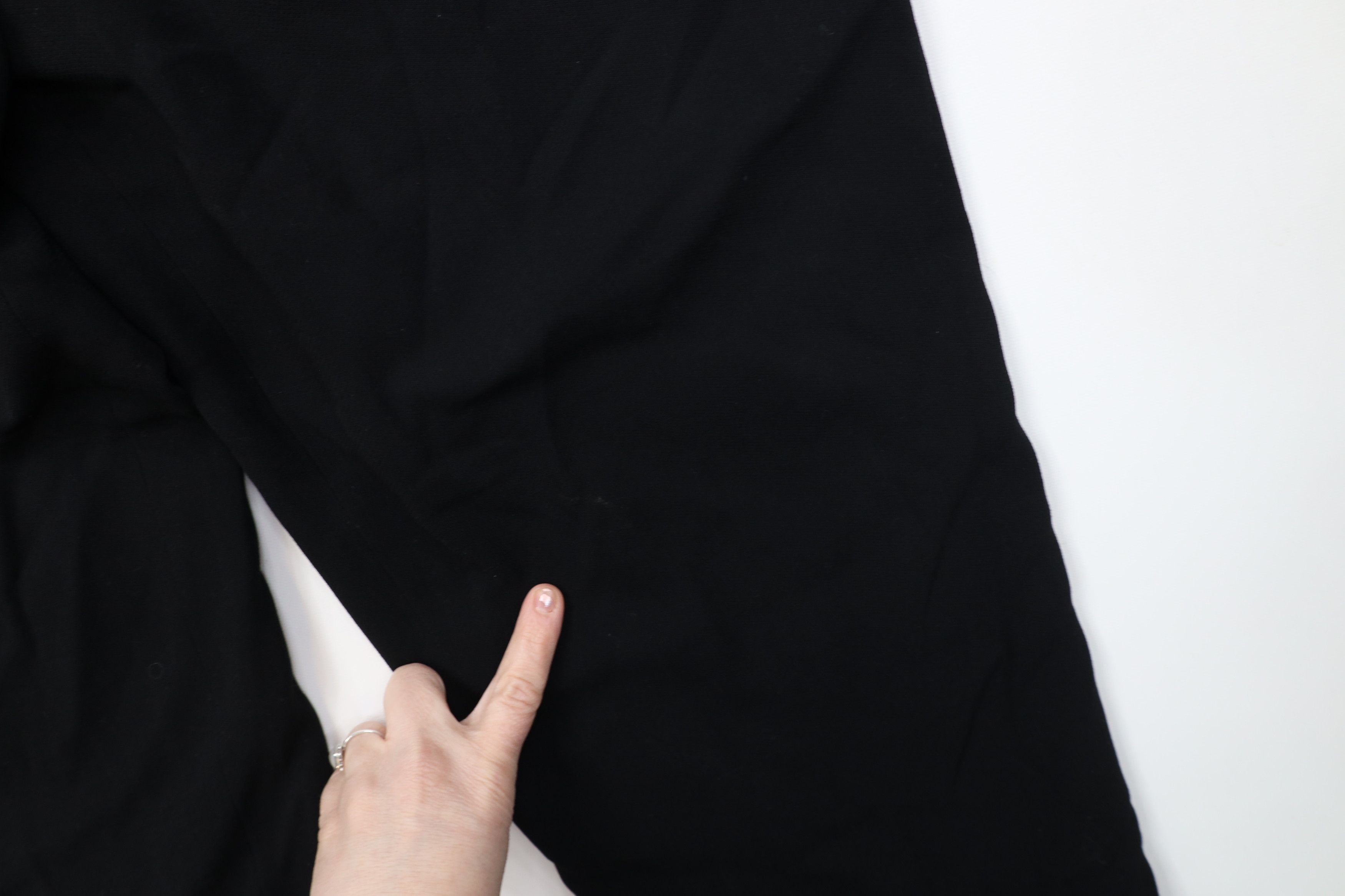 Vintage Vintage 90s Streetwear Heavyweight Knit Wide Leg Pants Black Size 38" / US 16 / IT 52 - 5 Thumbnail