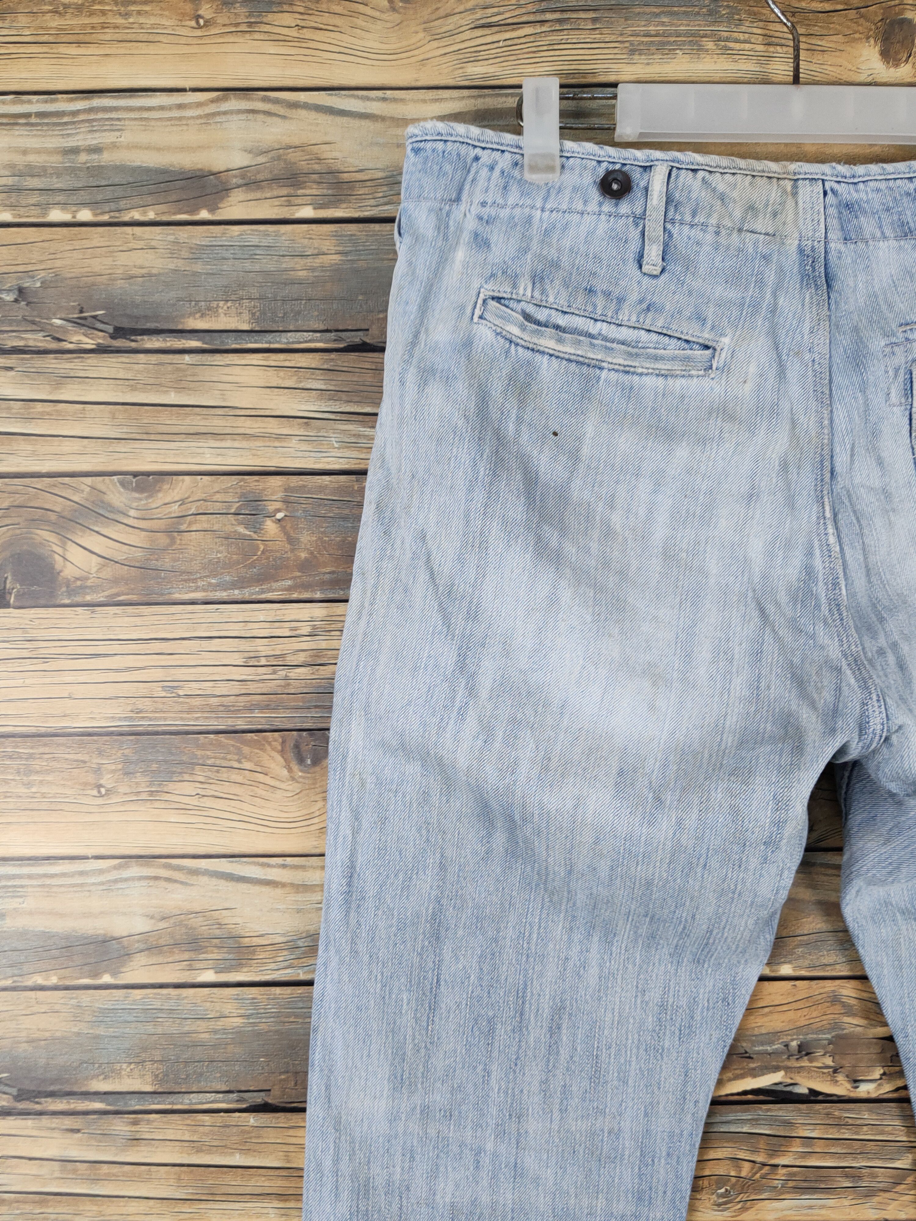 Global Work Global Work Light Blue Distressed Ripped denim Jeans #W1488 Size US 33 - 8 Thumbnail