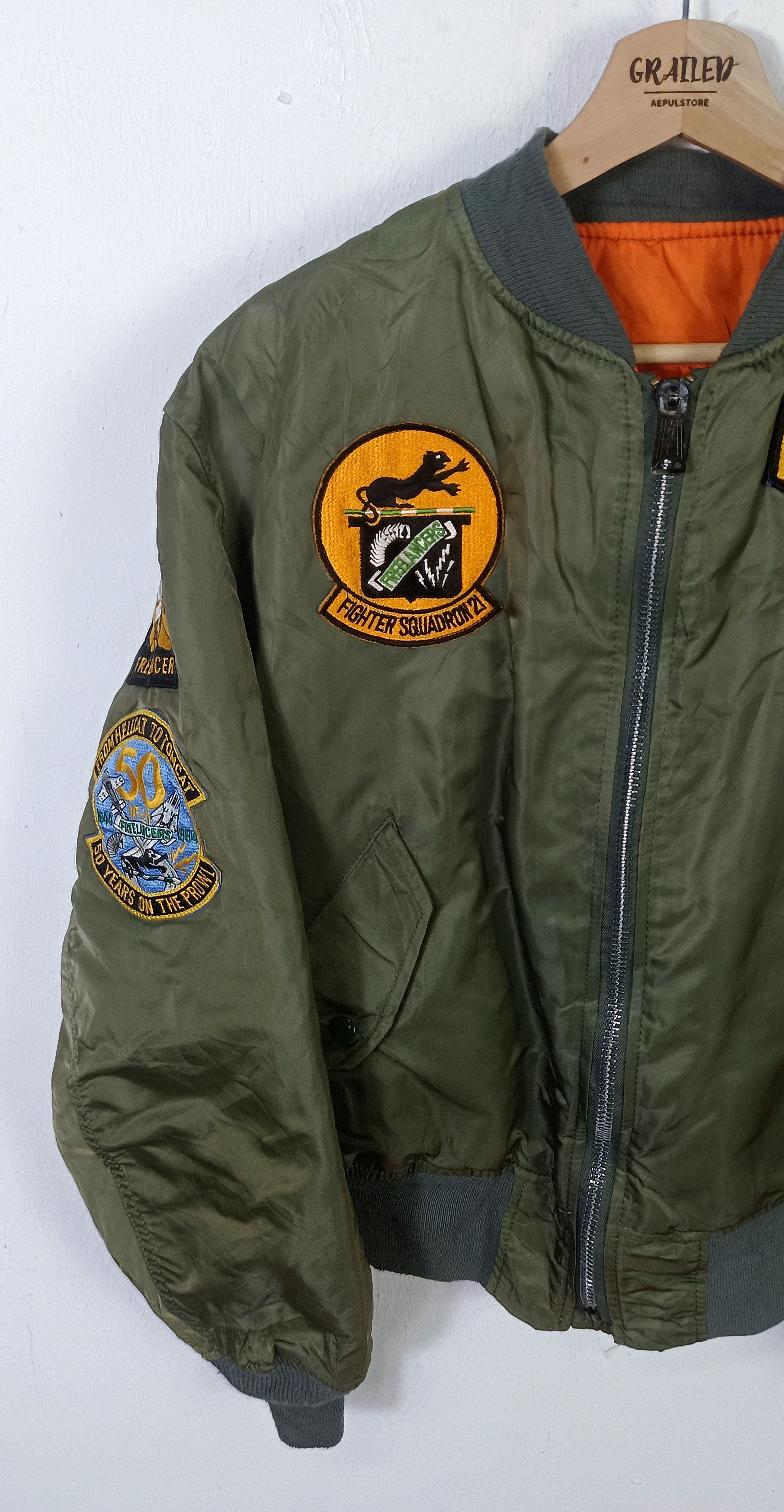 Alpha Industries ALPHA 90s Jacket TYPE MA 1 J 82790J(USAF) Size US L / EU 52-54 / 3 - 4 Thumbnail