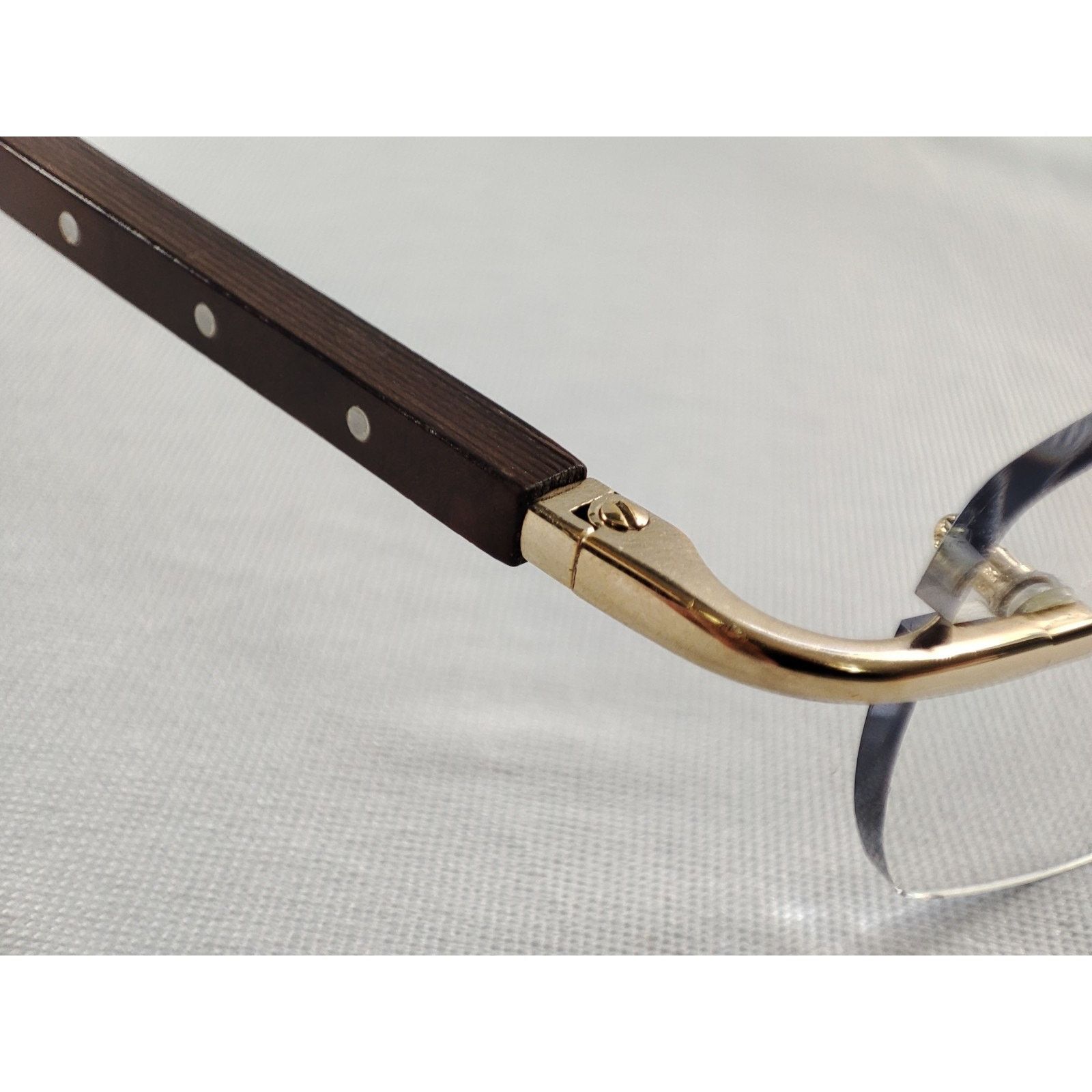 Gold And Wood Gold & Wood LoR70 Rimless Luxury Frames Gold Tone Luxembourg Size ONE SIZE - 5 Thumbnail