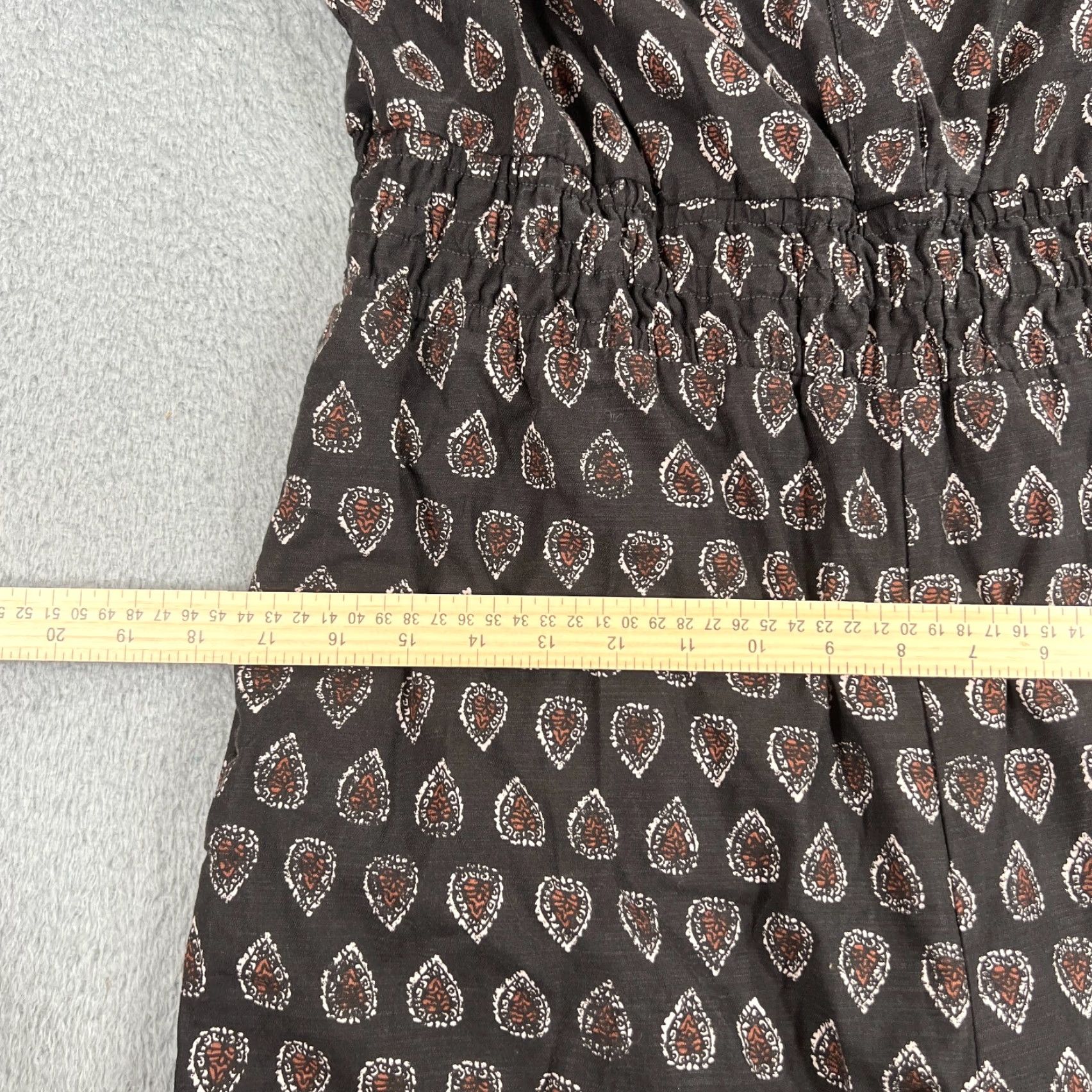 Anthropologie VINTAGE Anthropologie Womens Romper Size Medium Puff Sleeve Wide Leg Dress Black and White Layered Bodysuit Size 32" / US 10 / IT 46 - 6 Thumbnail