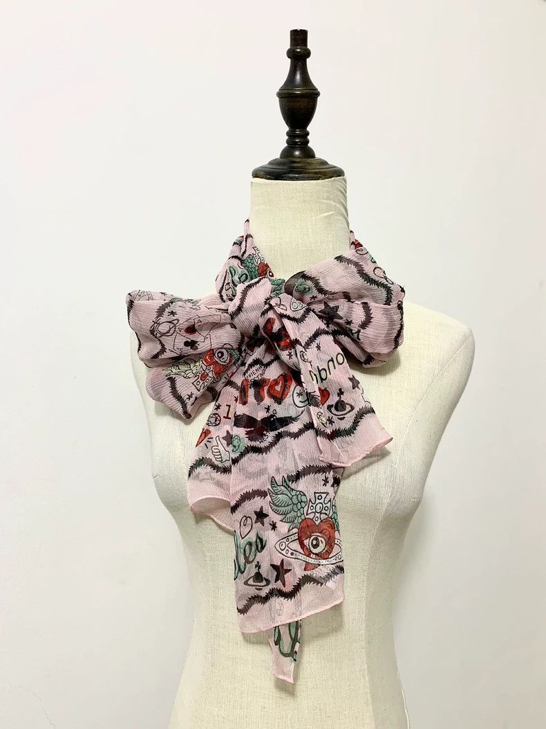 Vivienne Westwood Vivienne Westwood Tattoo silk scarf Size ONE SIZE - 1 Thumbnail