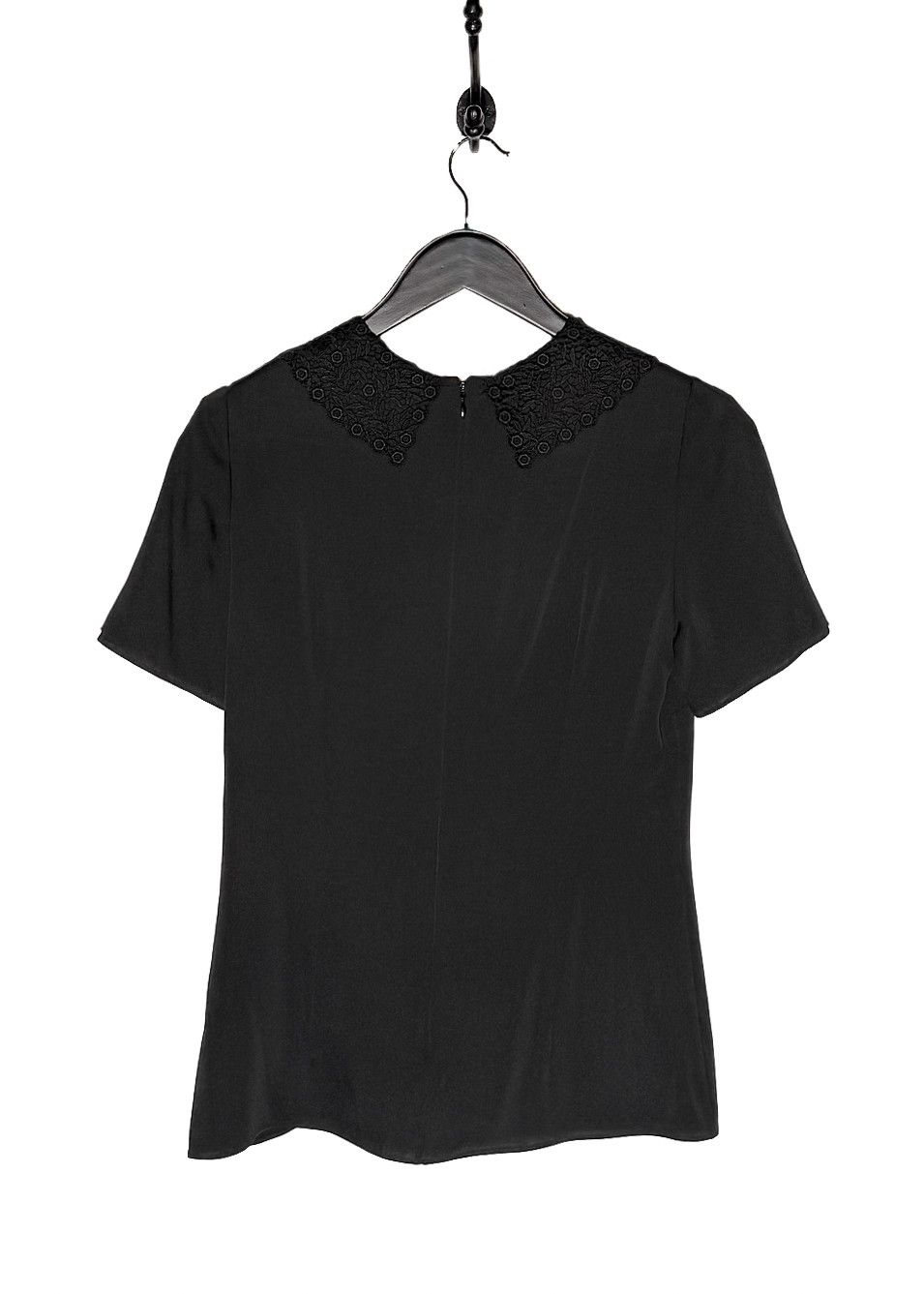 Dolce & Gabbana Dolce & Gabbana Black Lace Collar Accent Blouse Size M / US 6-8 / IT 42-44 - 5 Thumbnail