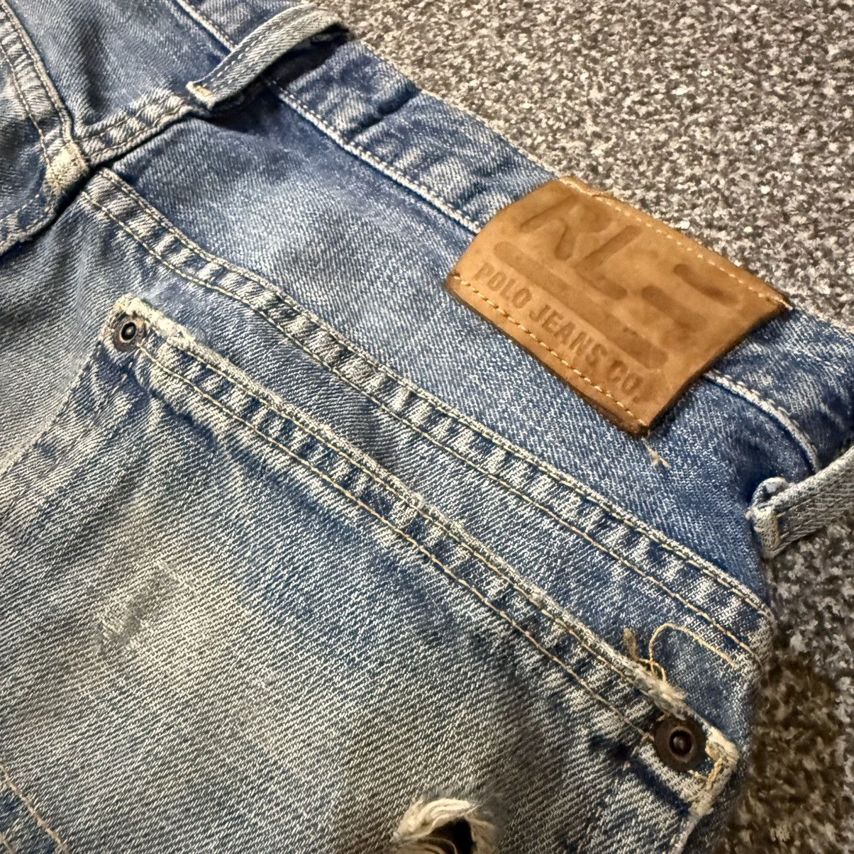 RRL Ralph Lauren Vintage Ralph Lauren C5 Freemont Carpenter Distressed Denim Size US 32 / EU 48 - 9 Thumbnail