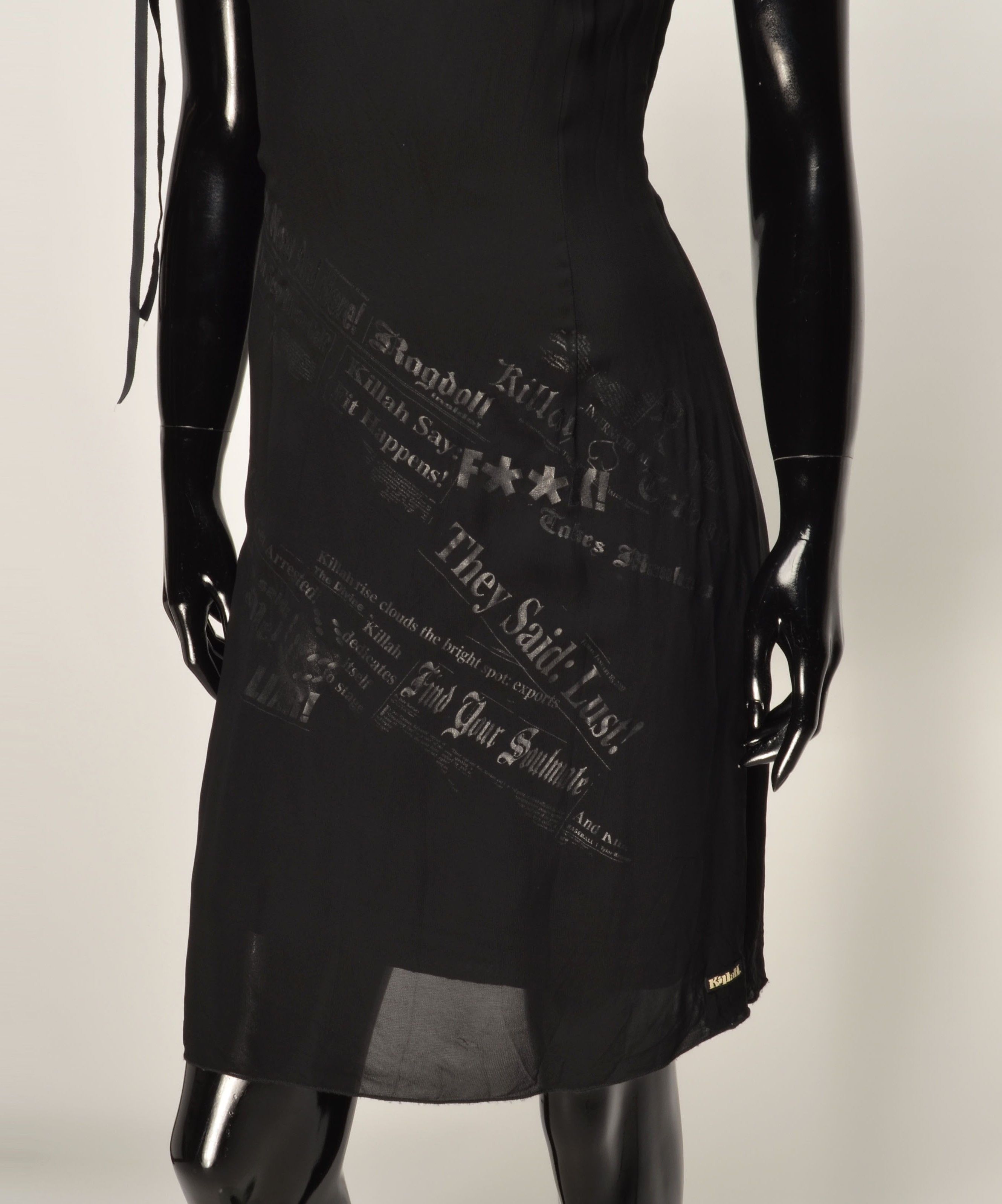 Miss Sixty Rare Killah by Miss Sixty Y2K Grunge Punk One Shoulder Dress Size S / US 4 / IT 40 - 3 Thumbnail