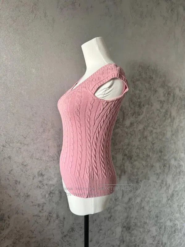 Burberry Burberry Pink Cotton Blend Short Sleeve T-Shirt. Size M / US 6-8 / IT 42-44 - 2 Thumbnail